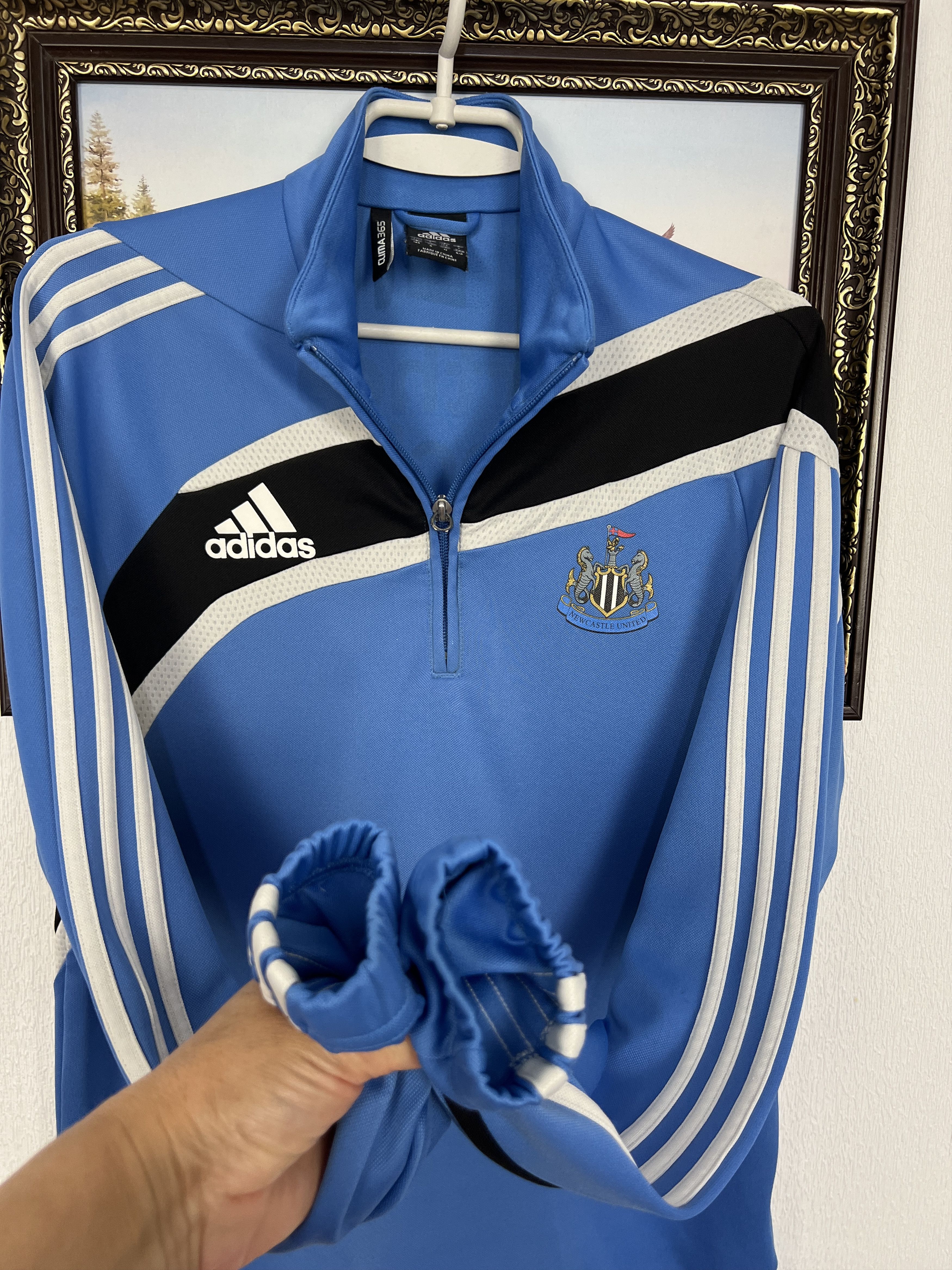 Adidas Vintage Adidas Newcastle United Football Sweatshirt Soccer Size US S / EU 44-46 / 1 - 5 Thumbnail