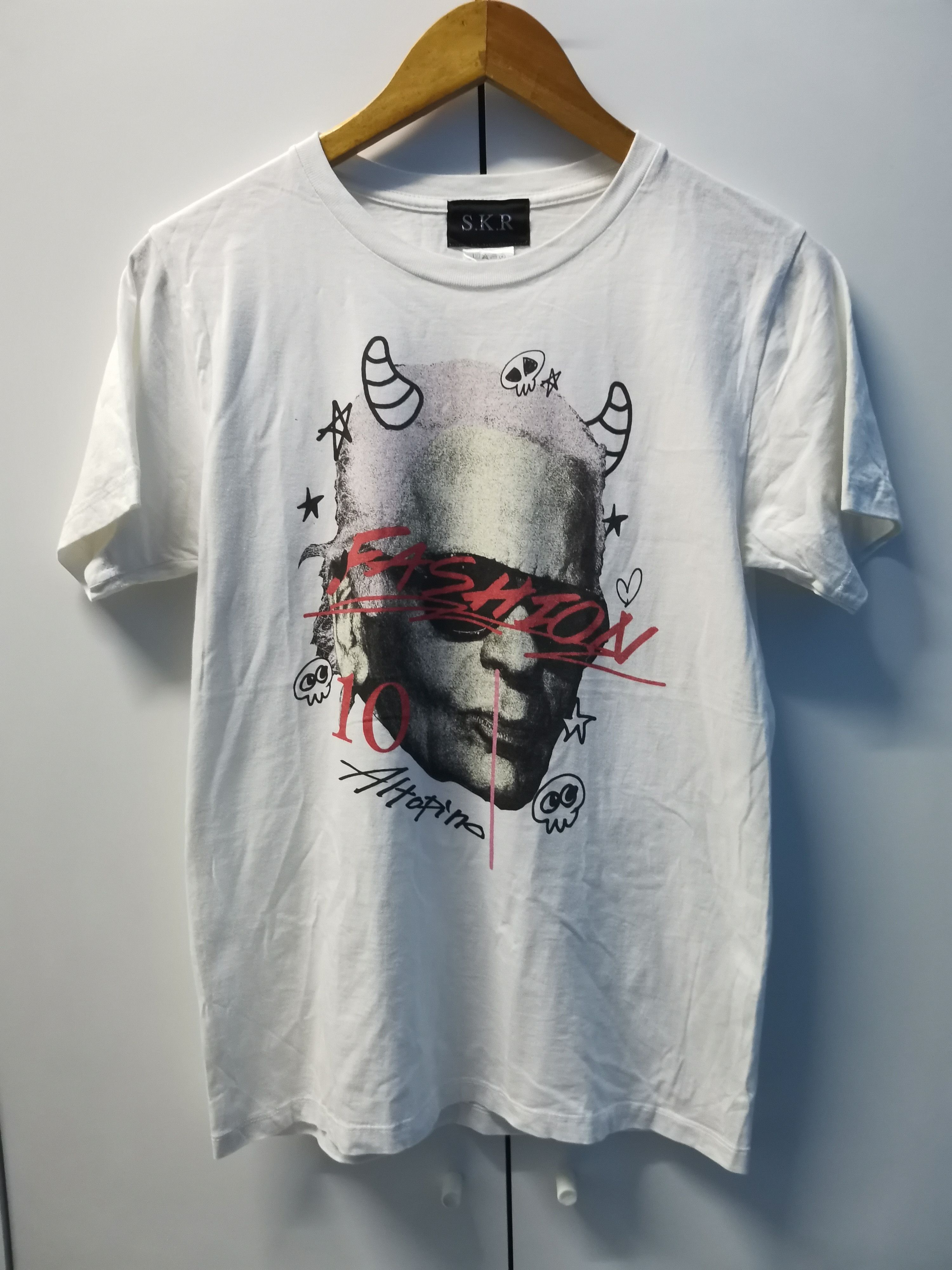 Japanese Brand S.K.R fashion Japanese Brand Streetwear Tee Hype Size US M / EU 48-50 / 2 - 2 Thumbnail