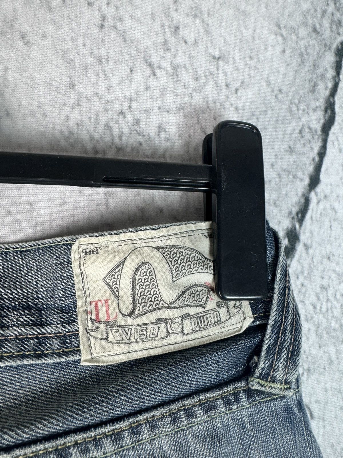 Evisu Evisu Puma distressed Vintage denim jeans size 30x32 Size US 30 / EU 46 - 3 Thumbnail