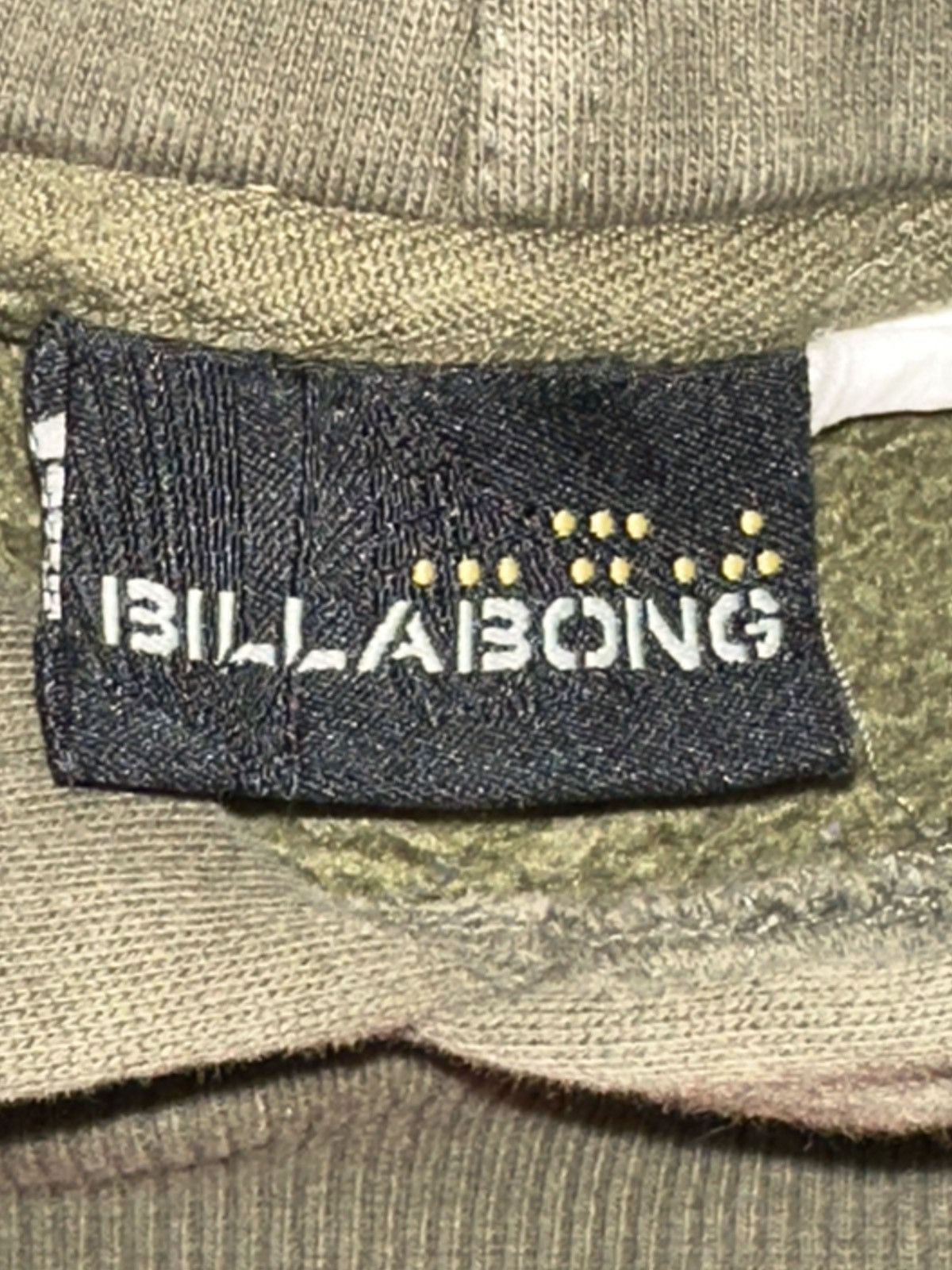 Billabong VTG 2000s Billabong Surf Olive Logo Spellout Hoodie RARE Size US M / EU 48-50 / 2 - 6 Thumbnail