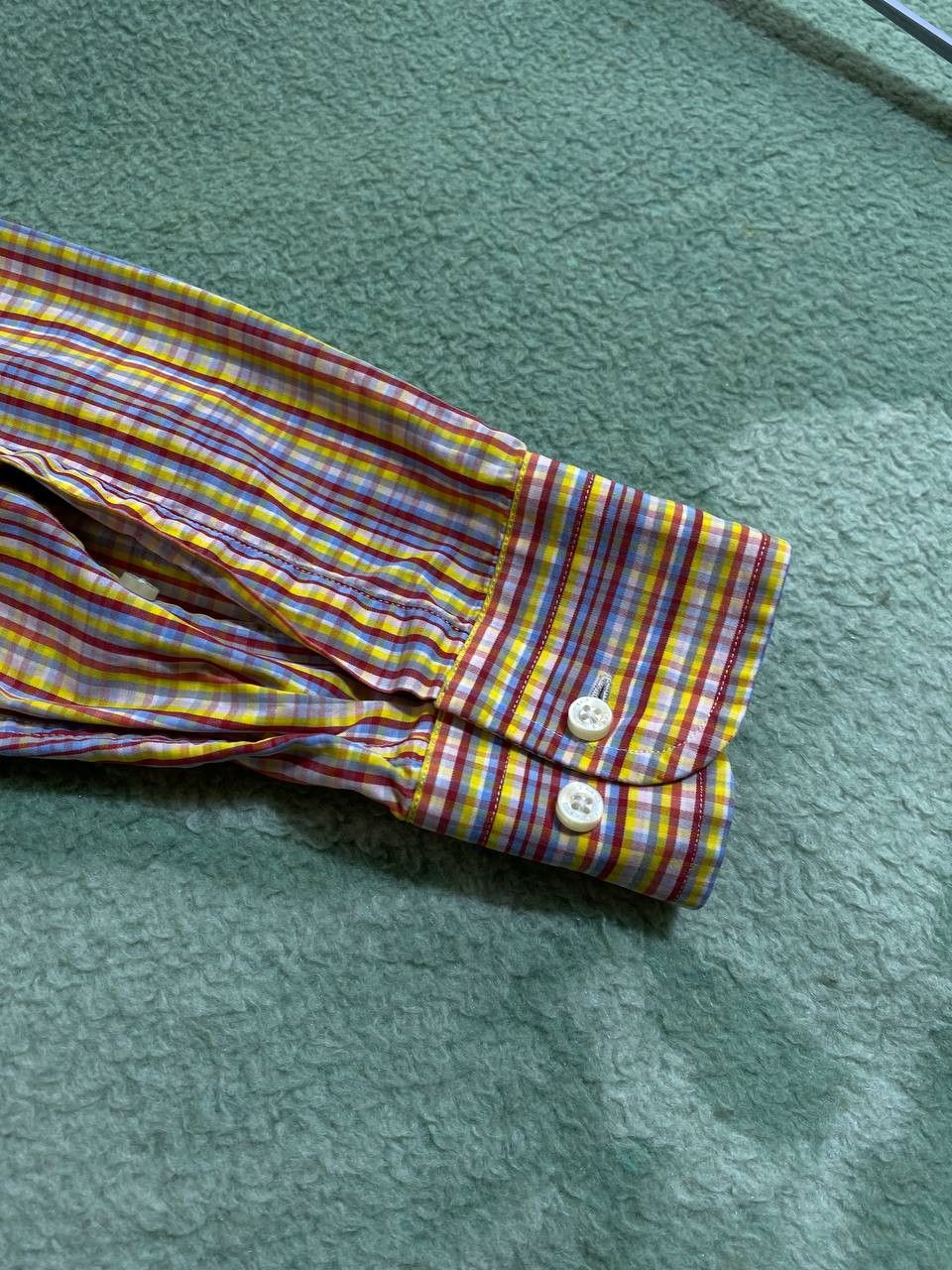 Etro Vintage Etro Milano Plaid Waffle Shirt Relaxed Fit Size US L / EU 52-54 / 3 - 9 Thumbnail