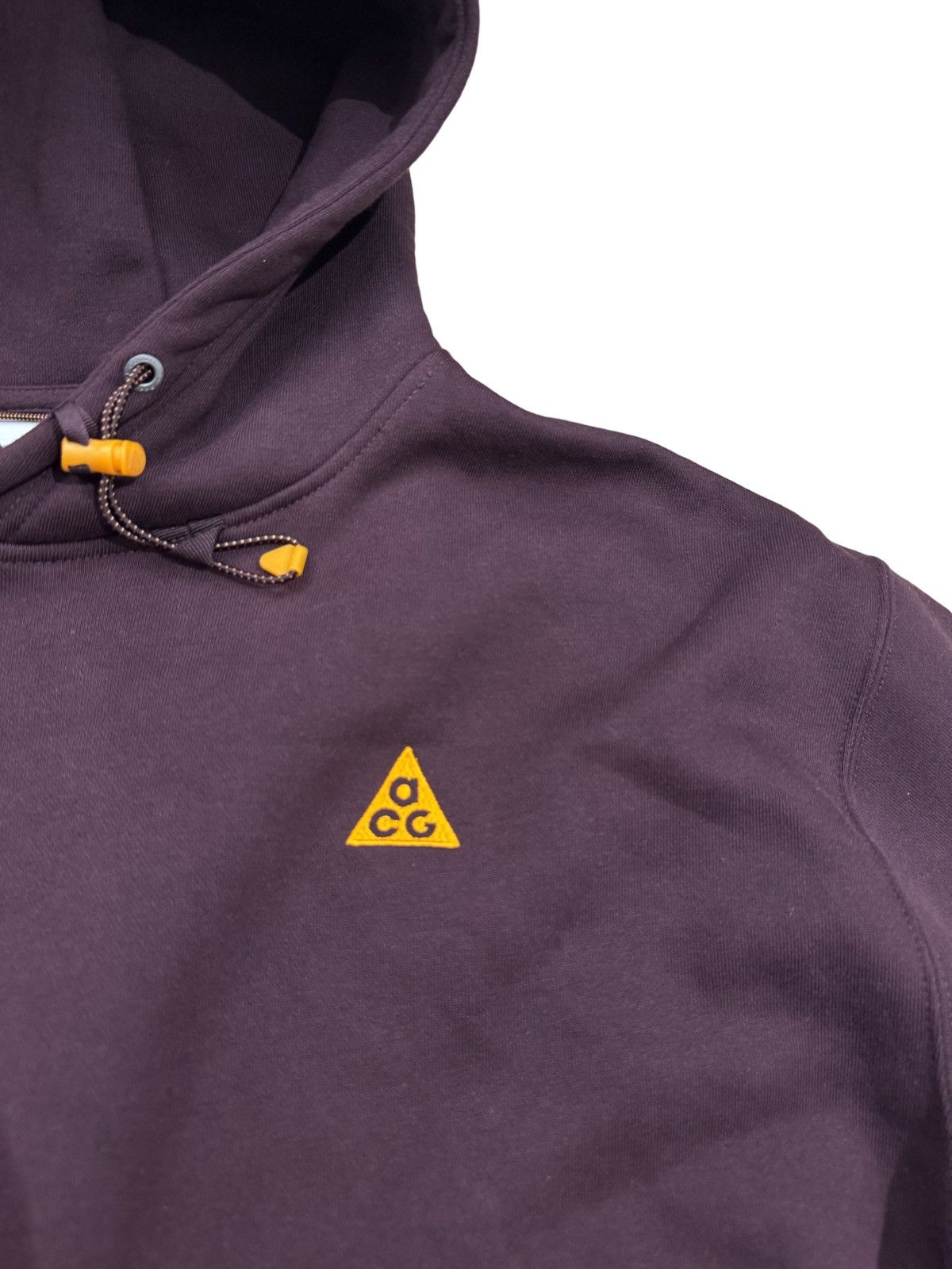 Nike 🔥Nike ACG Pullover Fleece Hoodie Deep Burgundy & Clay Orange Size US M / EU 48-50 / 2 - 8 Thumbnail