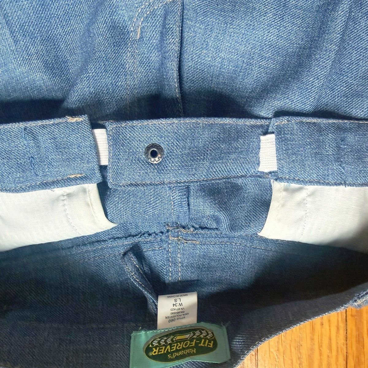 Haband Vintage Haband Fit-Forever Polyester Denim Style Trousers Size US 34 / EU 50 - 4 Thumbnail