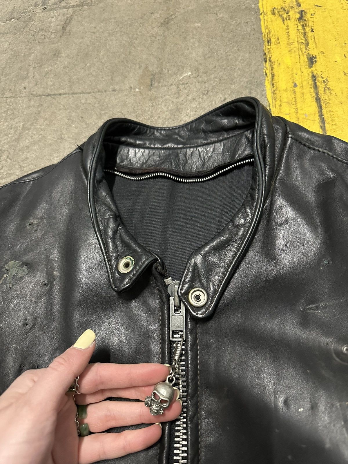 Harley Davidson × Vintage Vintage leather Harley patch biker jacket Size US XL / EU 56 / 4 - 7 Thumbnail