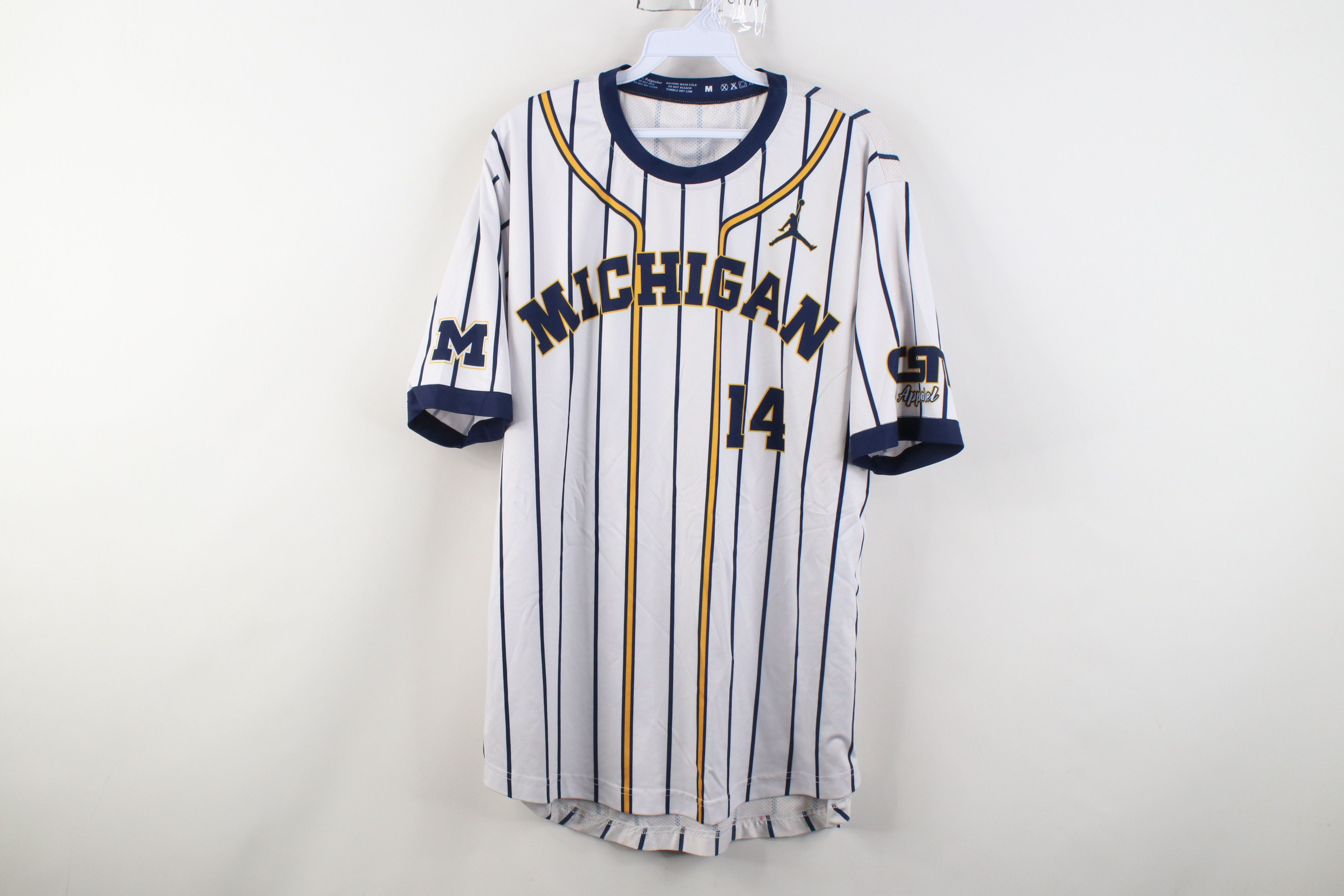 Vintage Streetwear University of Michigan Baseball Jersey T-Shirt Size US M / EU 48-50 / 2 - 1 Thumbnail