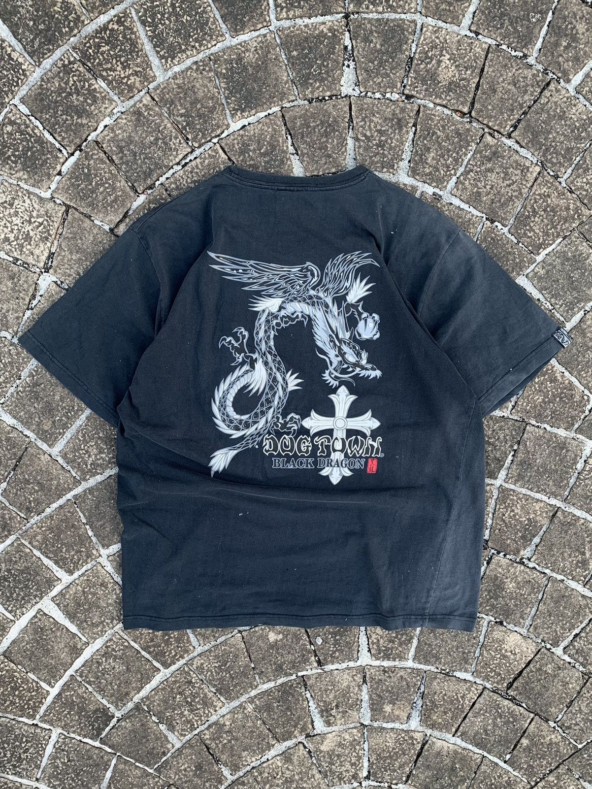 Dogtown × Vintage Dog town black Dragon T-shirt Size US L / EU 52-54 / 3 - 4 Thumbnail