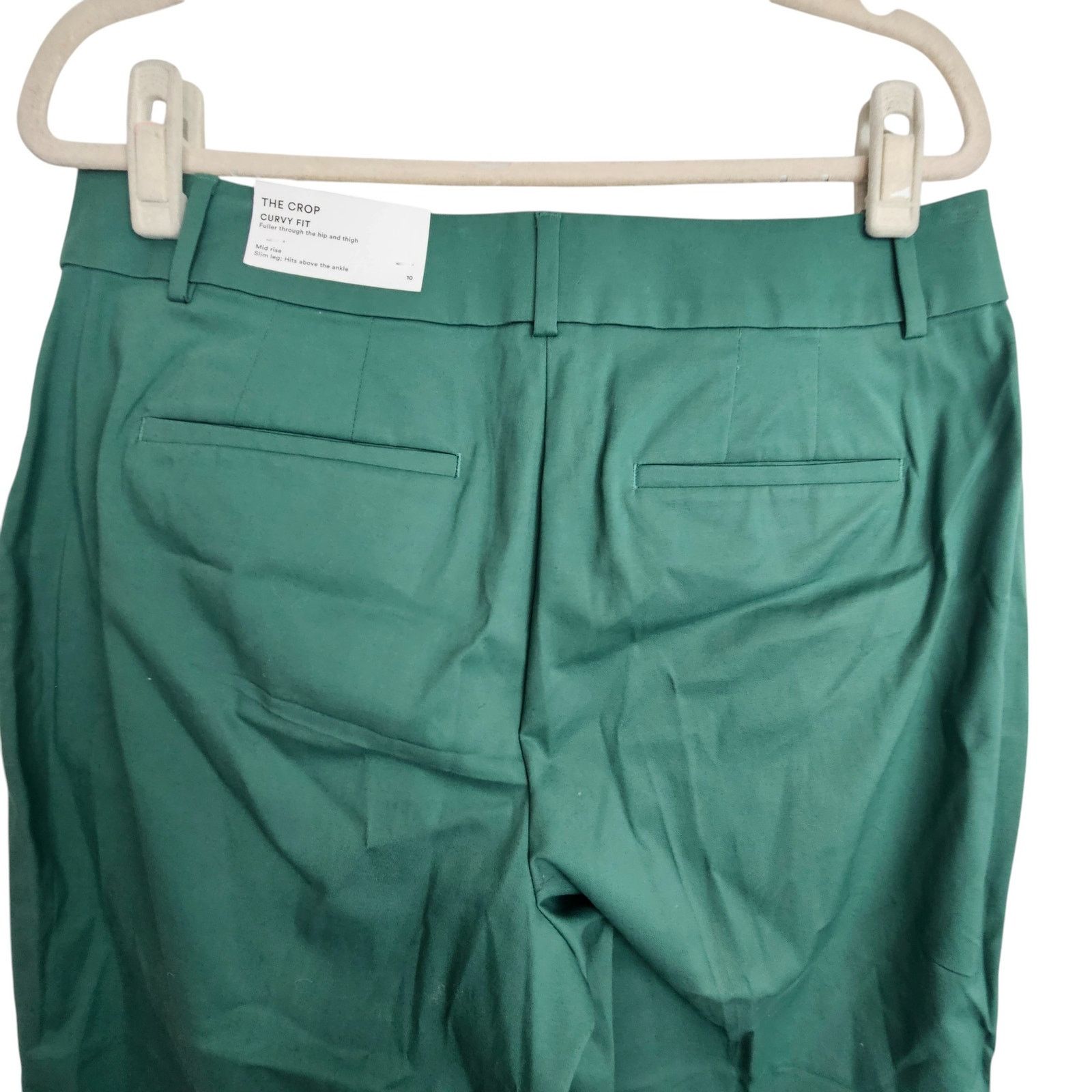Ann Taylor Ann Taylor Womens The Crop Curvy Fit Trouser Pants Size 10 Size 32" / US 10 / IT 46 - 7 Thumbnail