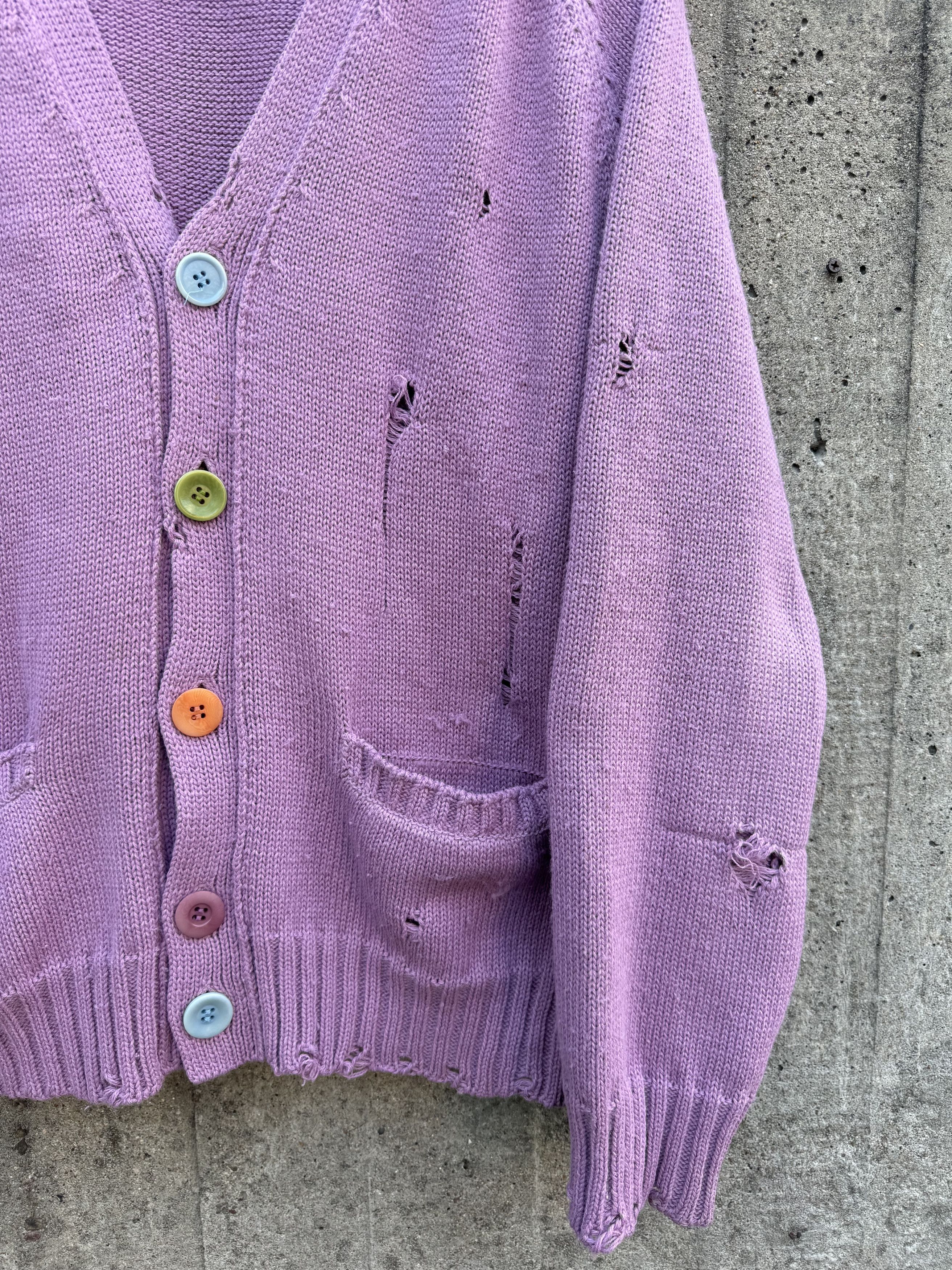 Undercover SS21 Distressed Knit Cardigan Size US M / EU 48-50 / 2 - 2 Thumbnail