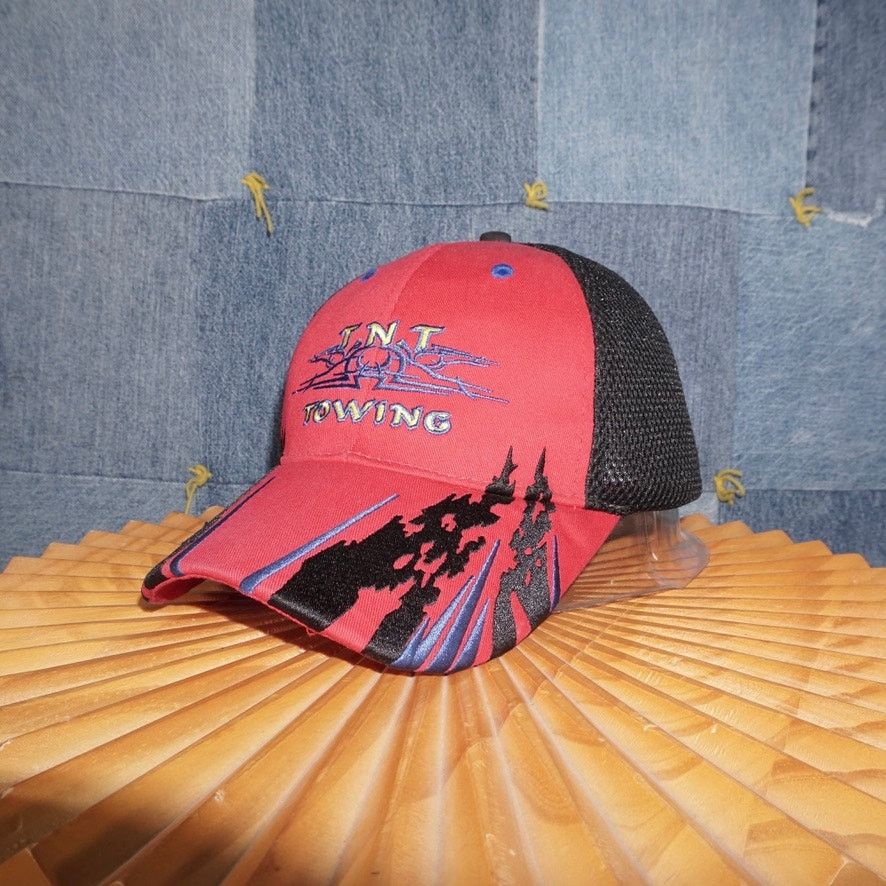 OTTO 958 OSFA-Vintage Y2K TNT towing tribal trucker embroider 00s hat Size ONE SIZE - 3 Thumbnail