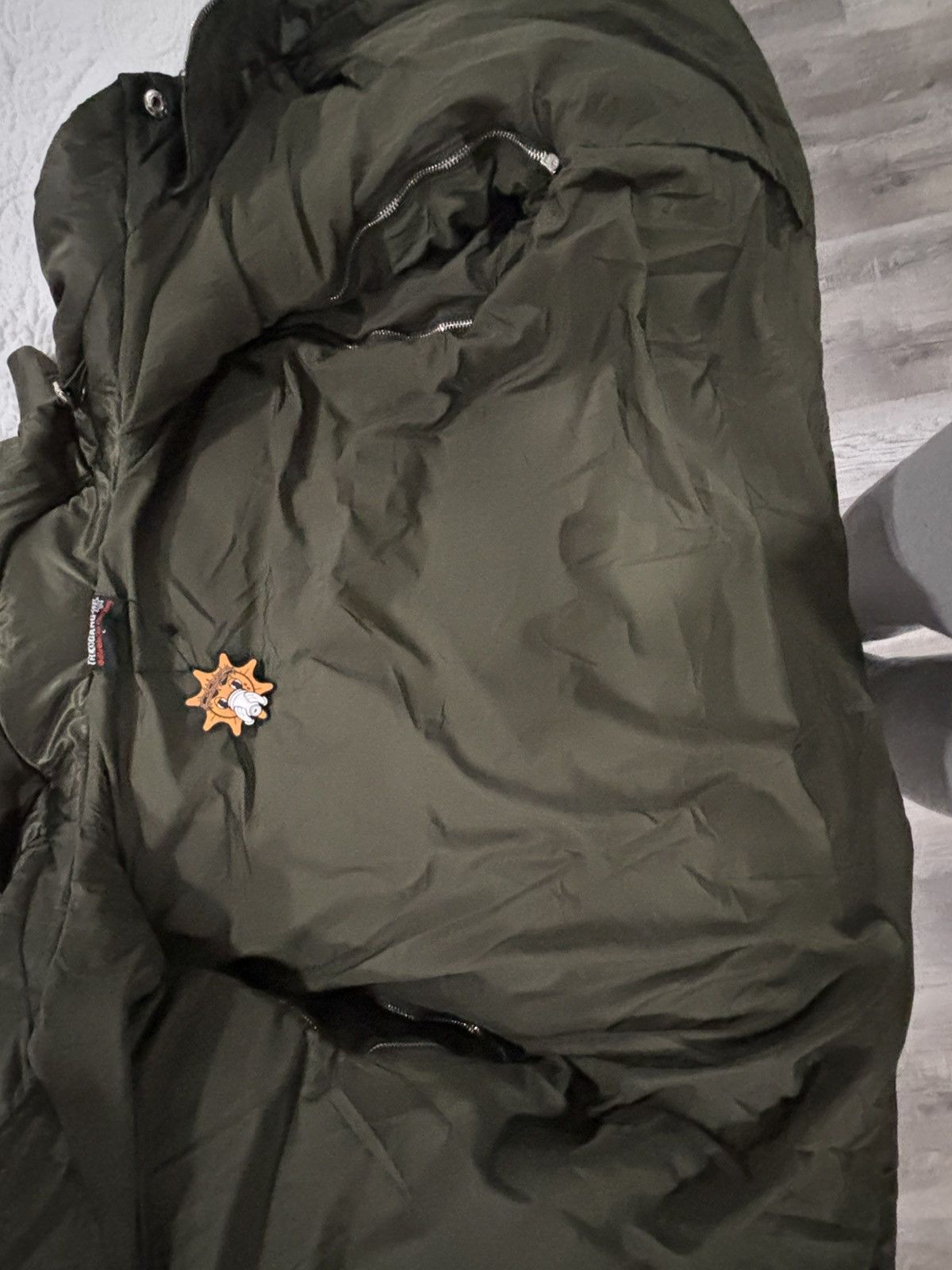 Glocler Flare Collar Puffer Jacket (Olive)