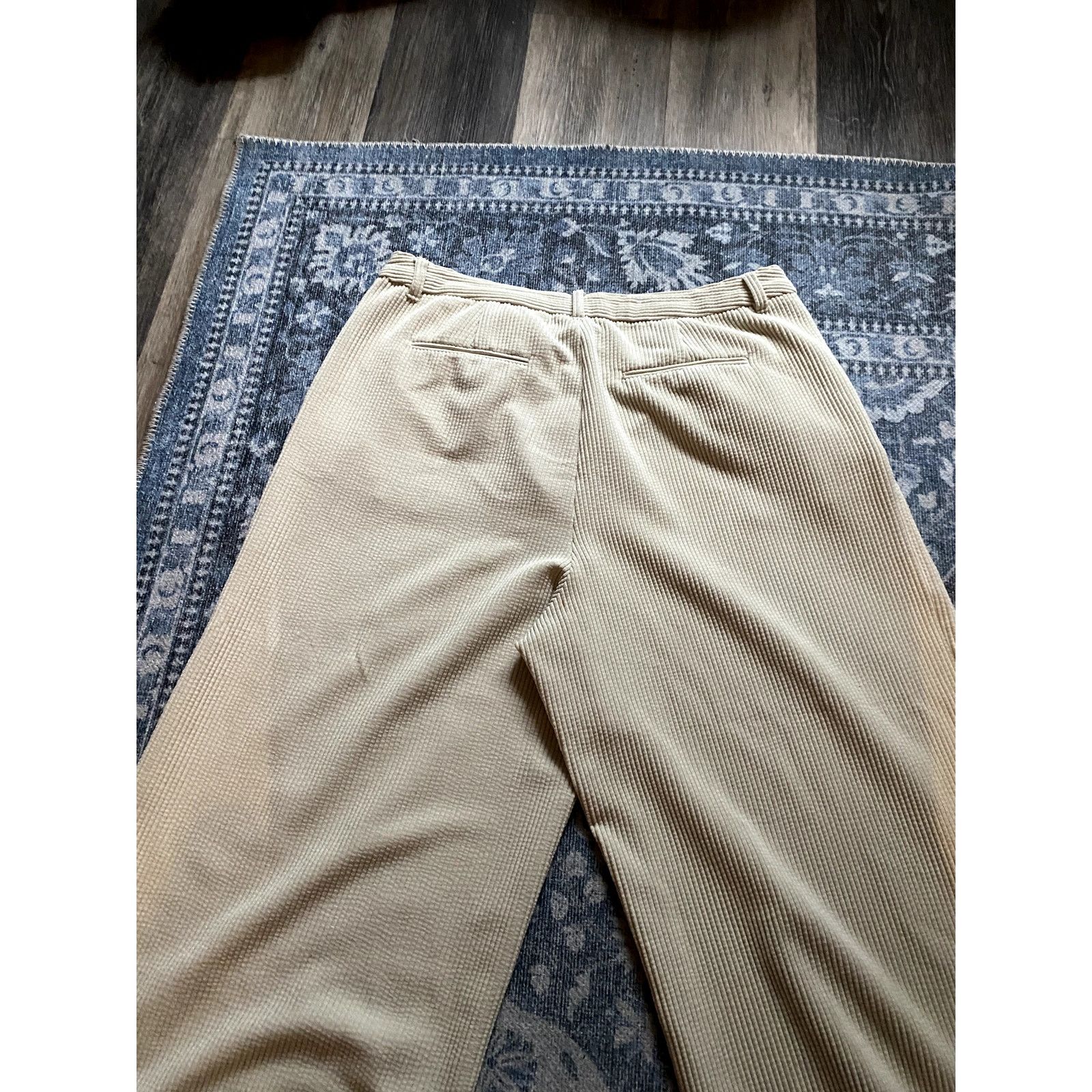 Other Wide Leg Off White High Waist Corduroy Crop Trousers 16 Size 38" / US 16 / IT 52 - 5 Thumbnail