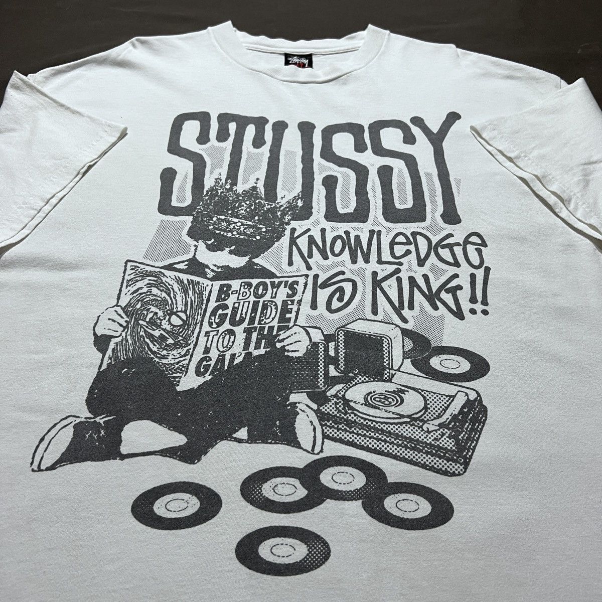 Stussy Vintage Stussy Knowledge is King Tee Shirt XL Size US XL / EU 56 / 4 - 1 Thumbnail