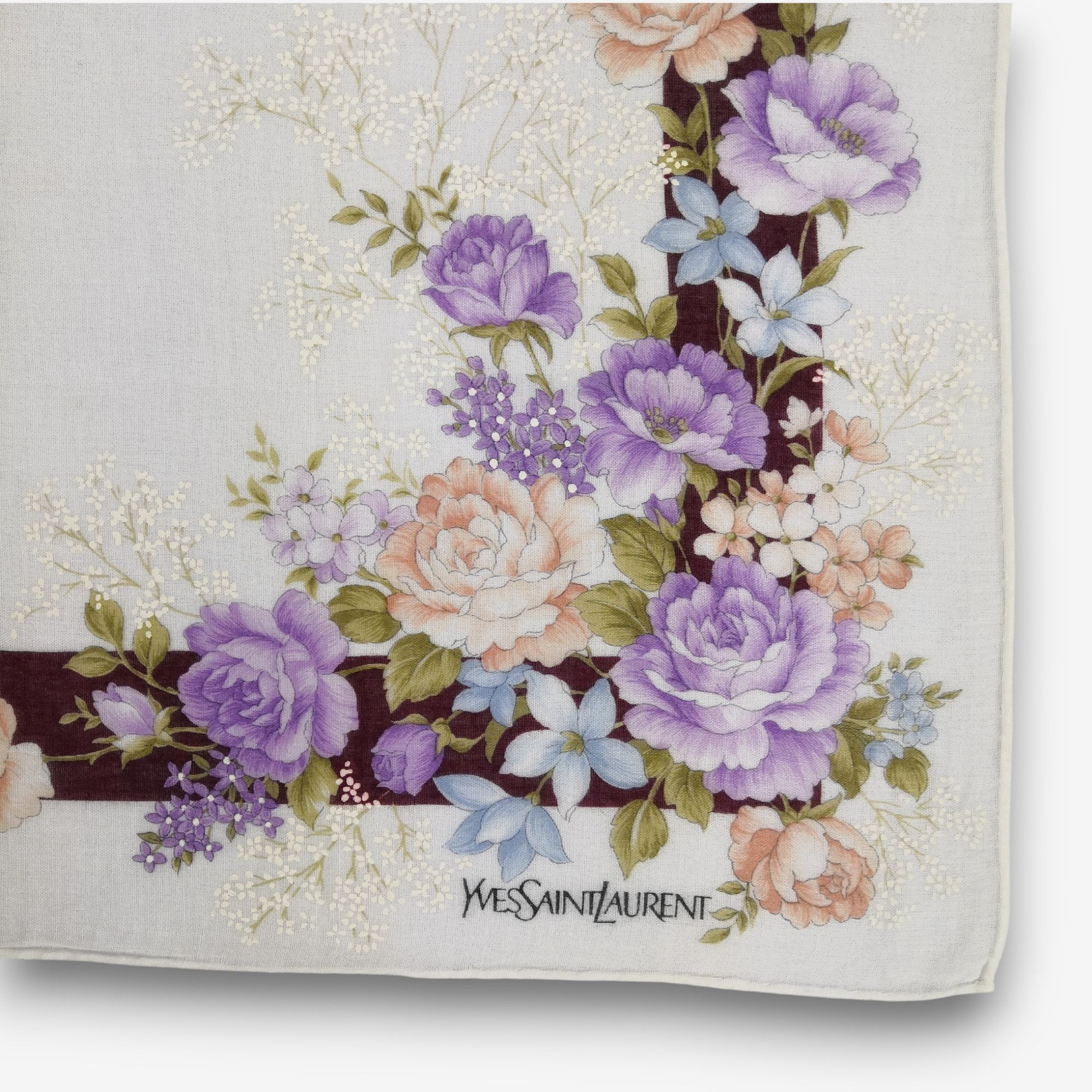 Vintage Vintage Yves Saint Laurent Handkerchief Pocketsquare Bandana Size ONE SIZE - 3 Thumbnail