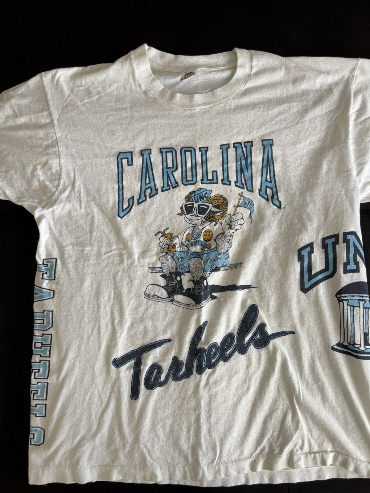 Other Vintage North Carolina Tar Heels AOP Sports T Shirt * RARE* Size US XL / EU 56 / 4 - 2 Thumbnail