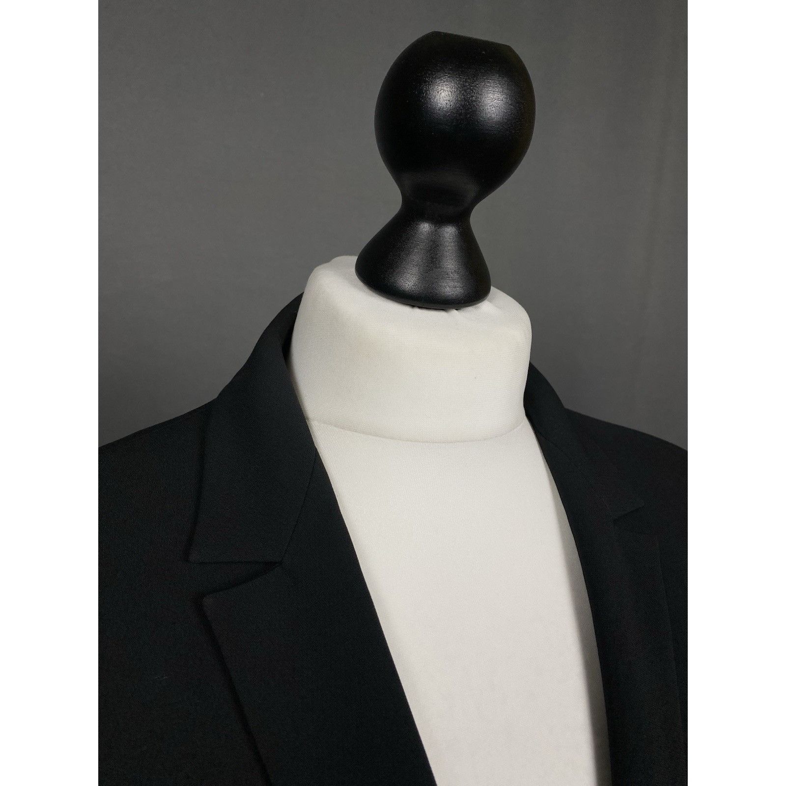 Max Mara MINT! Max Mara Studio Black 1-Button Notched Lapel Wool Blaz Size L / US 10 / IT 46 - 6 Thumbnail