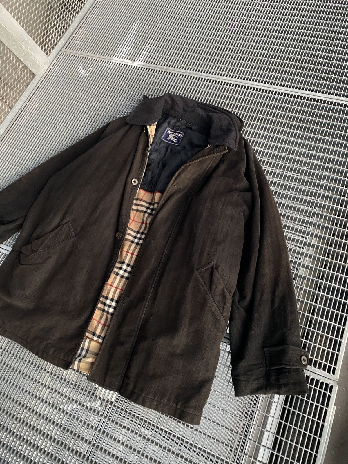 Burberry Vintage Burberrys Insulated Nova Check Trench Size US L / EU 52-54 / 3 - 2 Thumbnail
