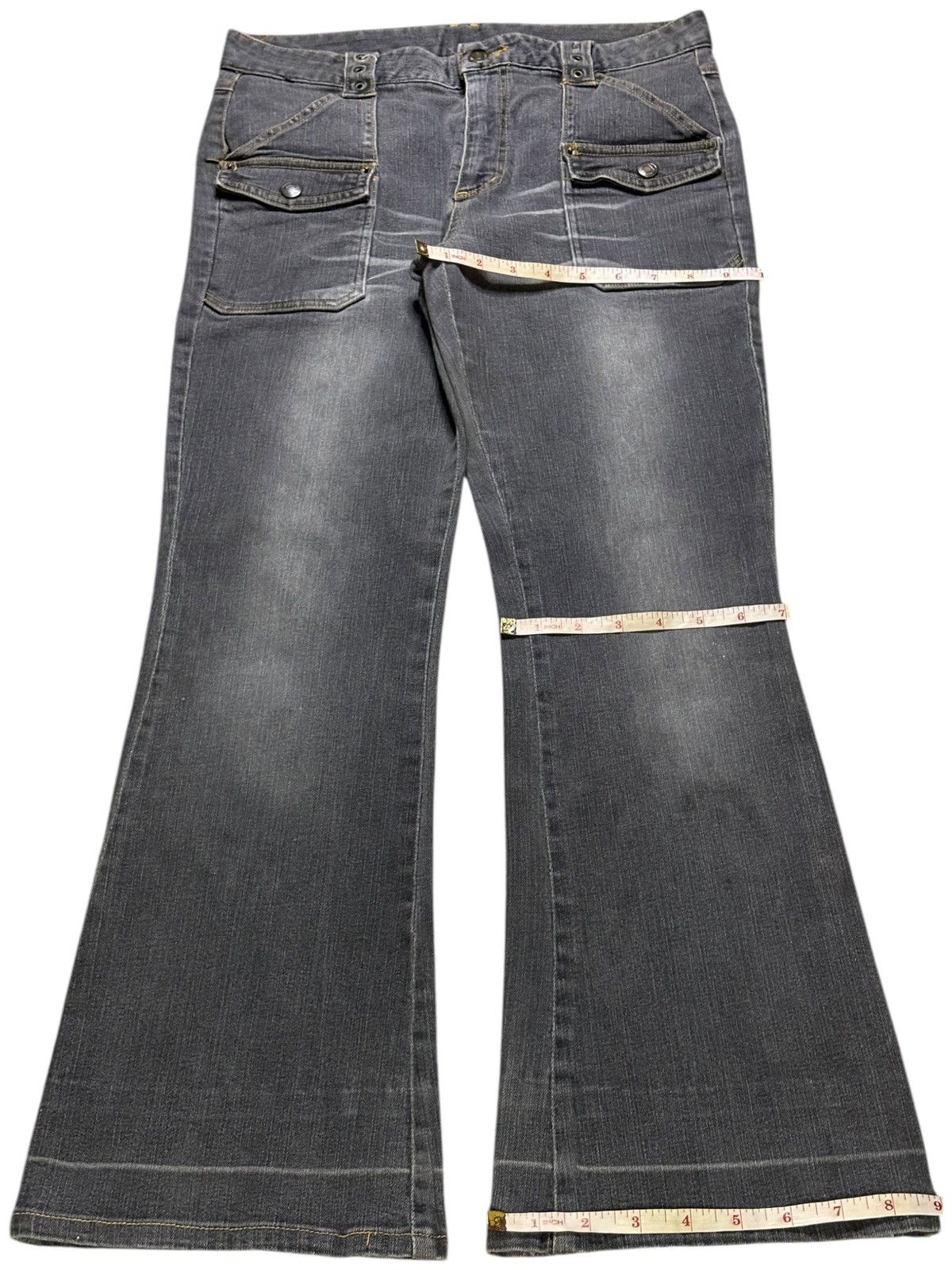 Japanese Brand Vintage Japanese Brand Bush Pant Faded Wash Flare Jeans Size US 30 / EU 46 - 14 Thumbnail