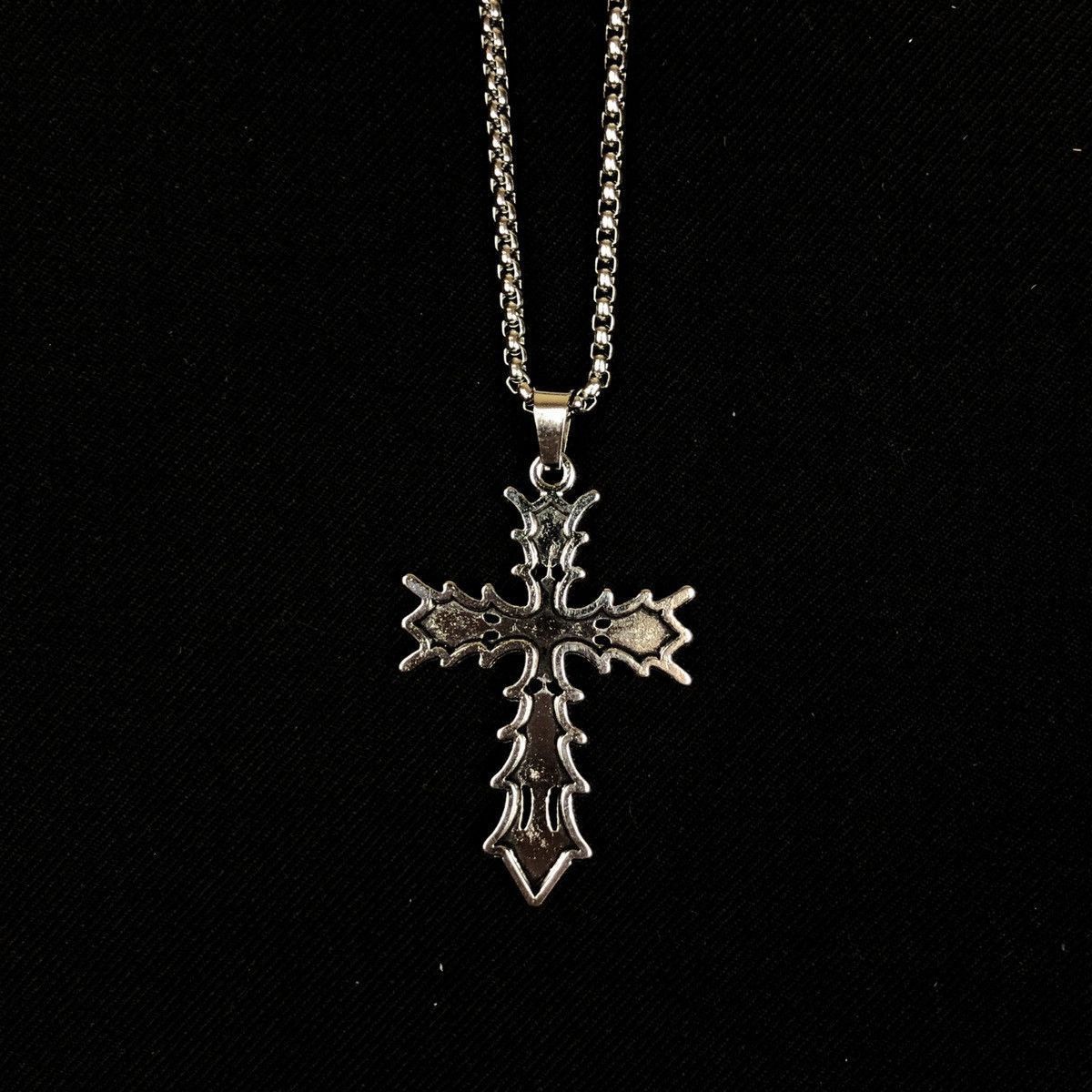 Jewelry Vamp Cross Necklace Punk Opium Chain Size ONE SIZE - 3 Thumbnail