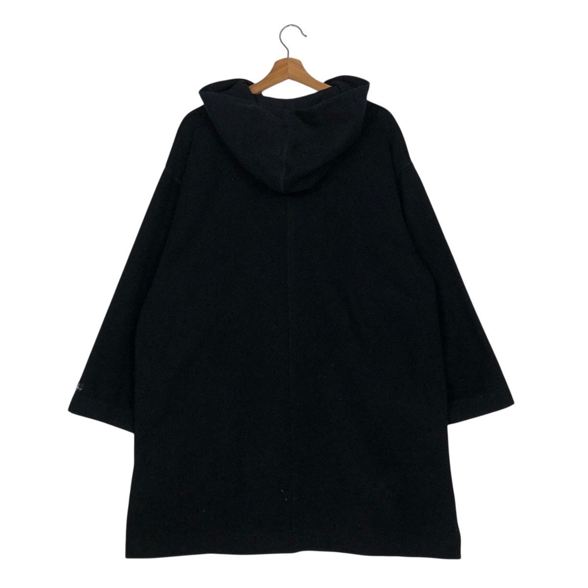 Japanese Brand S.I.B Experimental Hooded Overcoat — Black Avant-Garde Drape Size US M / EU 48-50 / 2 - 10 Thumbnail