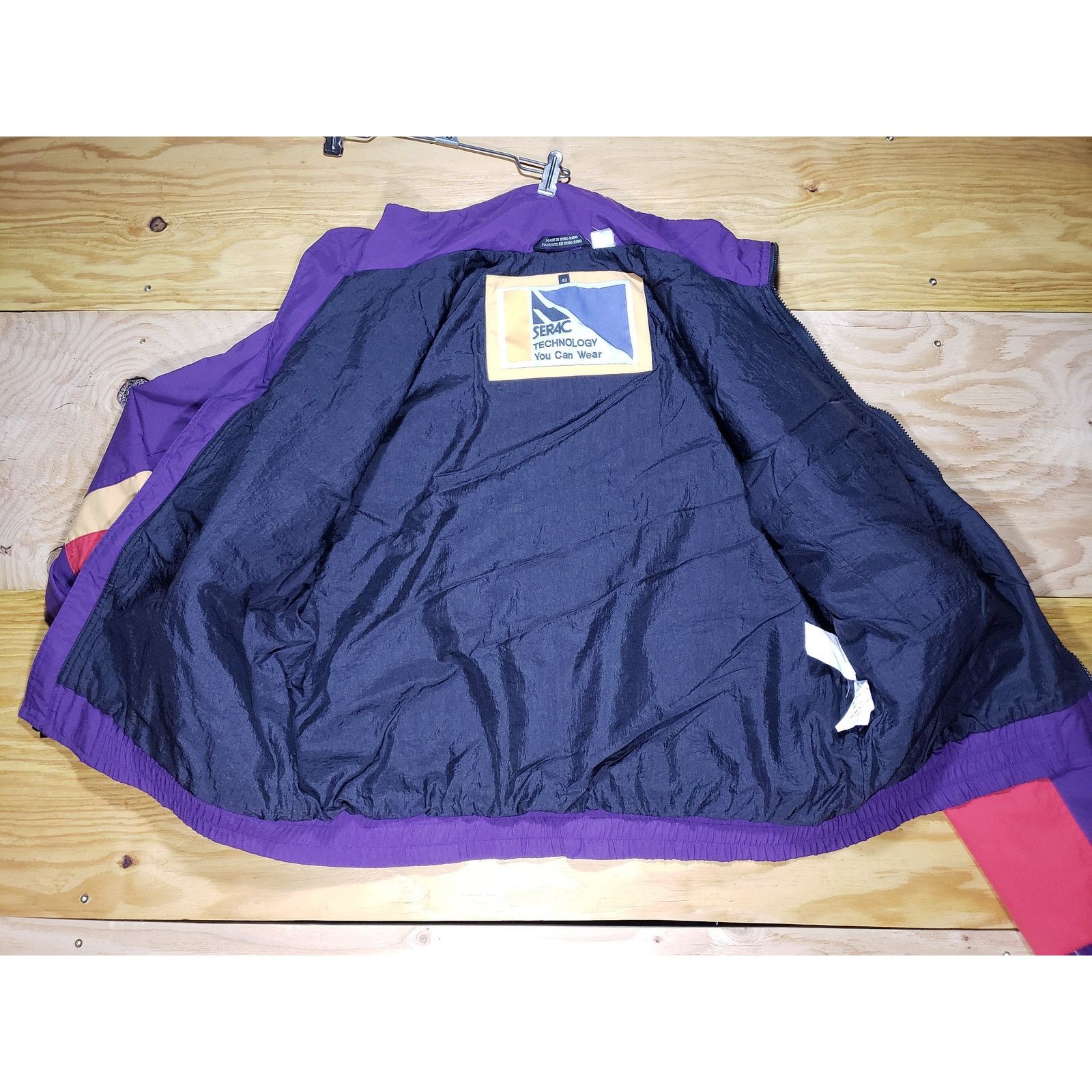 Other Serac Color Block Fleece Jacket Sz L 42 1990s Size US L / EU 52-54 / 3 - 7 Thumbnail