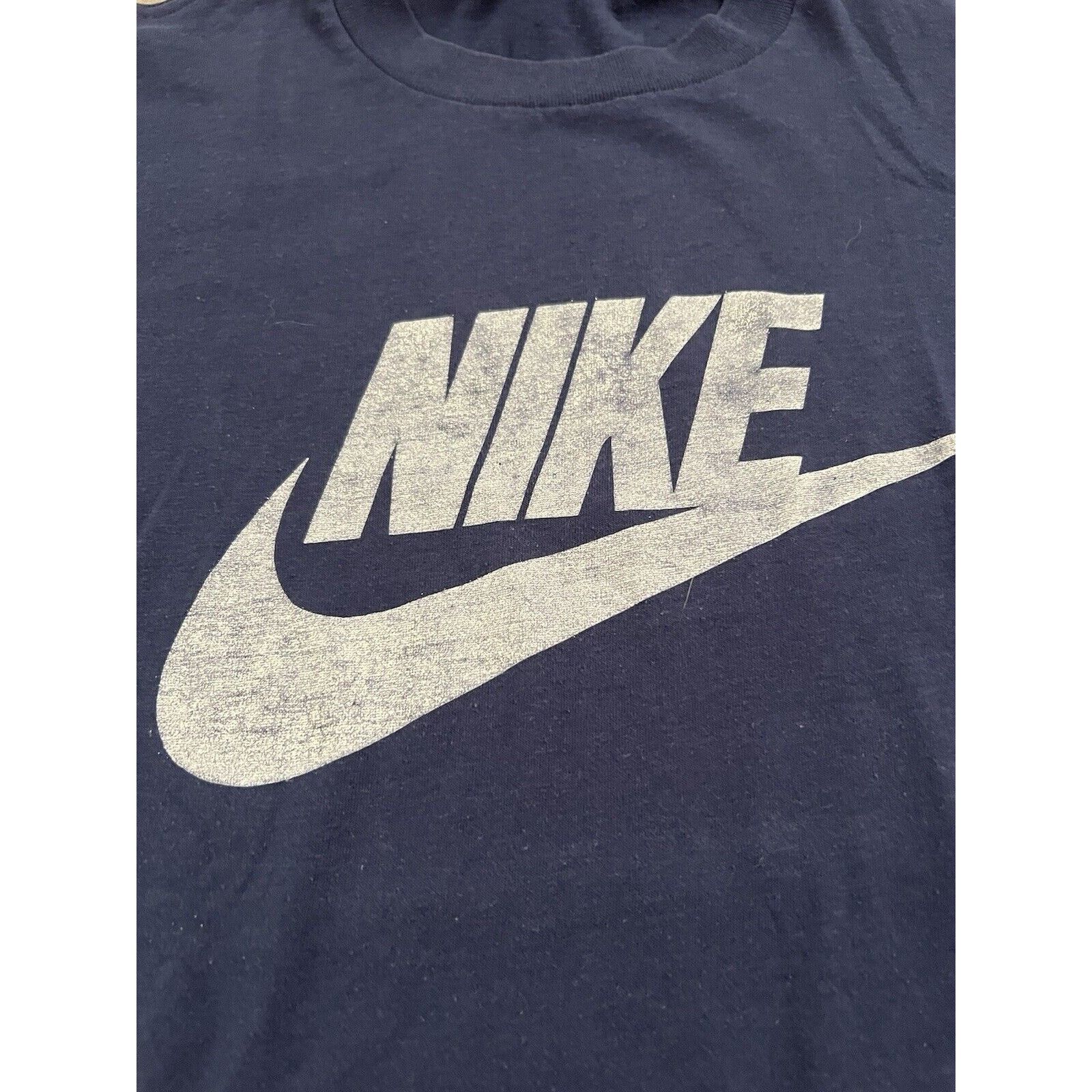 Nike Mens Vintage 80s Nike Swoosh Shirt Blue Tag Faded Size S Size US S / EU 44-46 / 1 - 5 Thumbnail