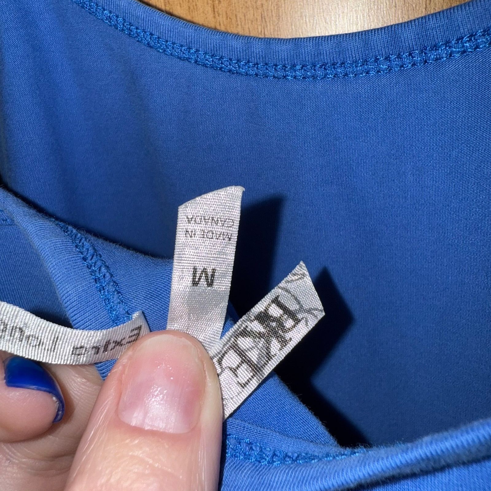 BKE BKE Women's Extra Long Medium Blue Tank Size M / US 6-8 / IT 42-44 - 3 Thumbnail