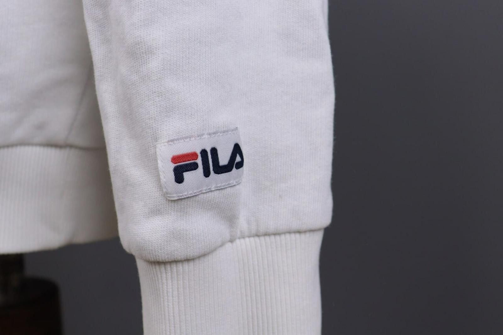 Fila Fula White Big Logo Long Sleeve Hoodie Sweater Size L Size US L / EU 52-54 / 3 - 7 Thumbnail