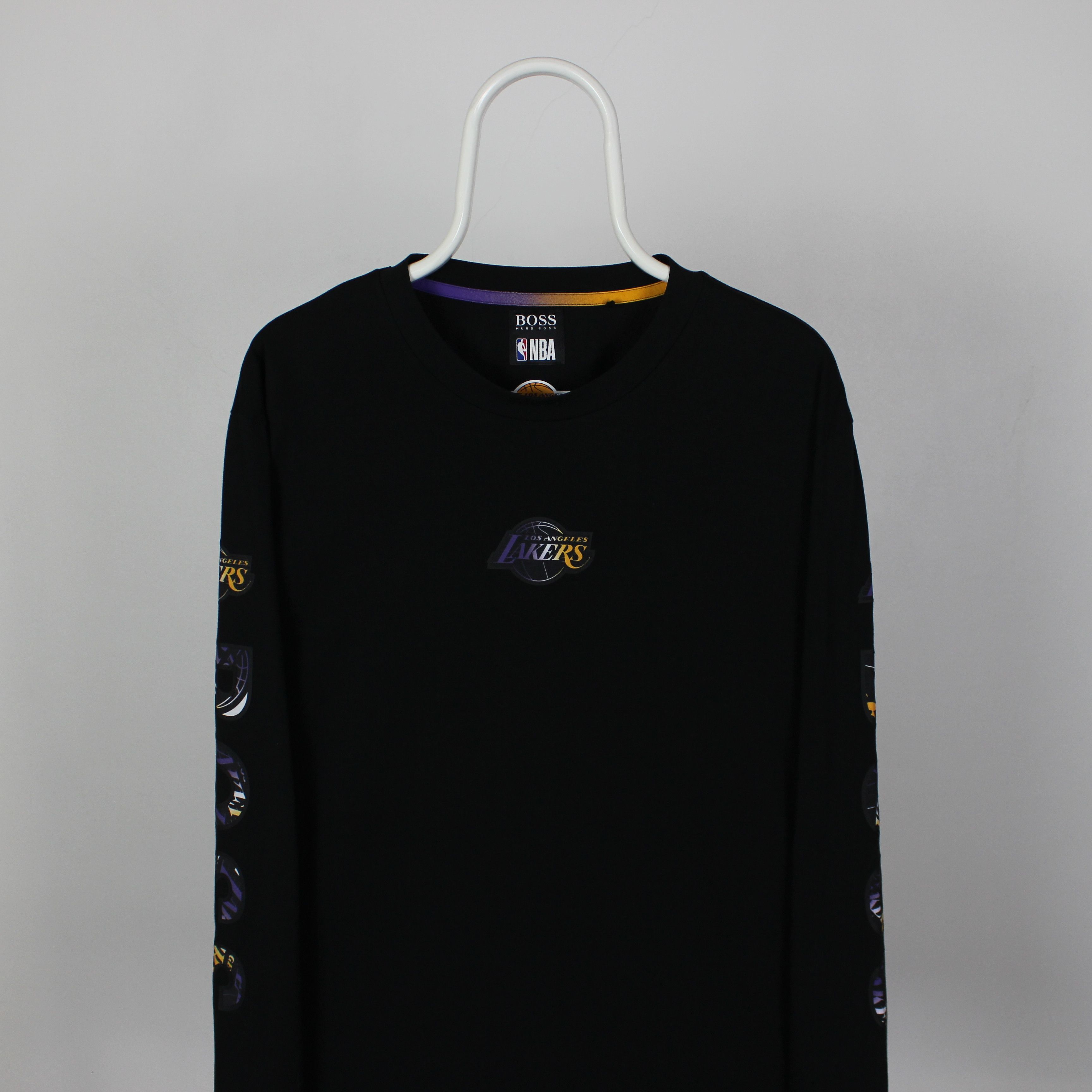 Hugo Boss Hugo Boss x Lakers Long Sleeve Tee L XL Size US XL / EU 56 / 4 - 4 Thumbnail