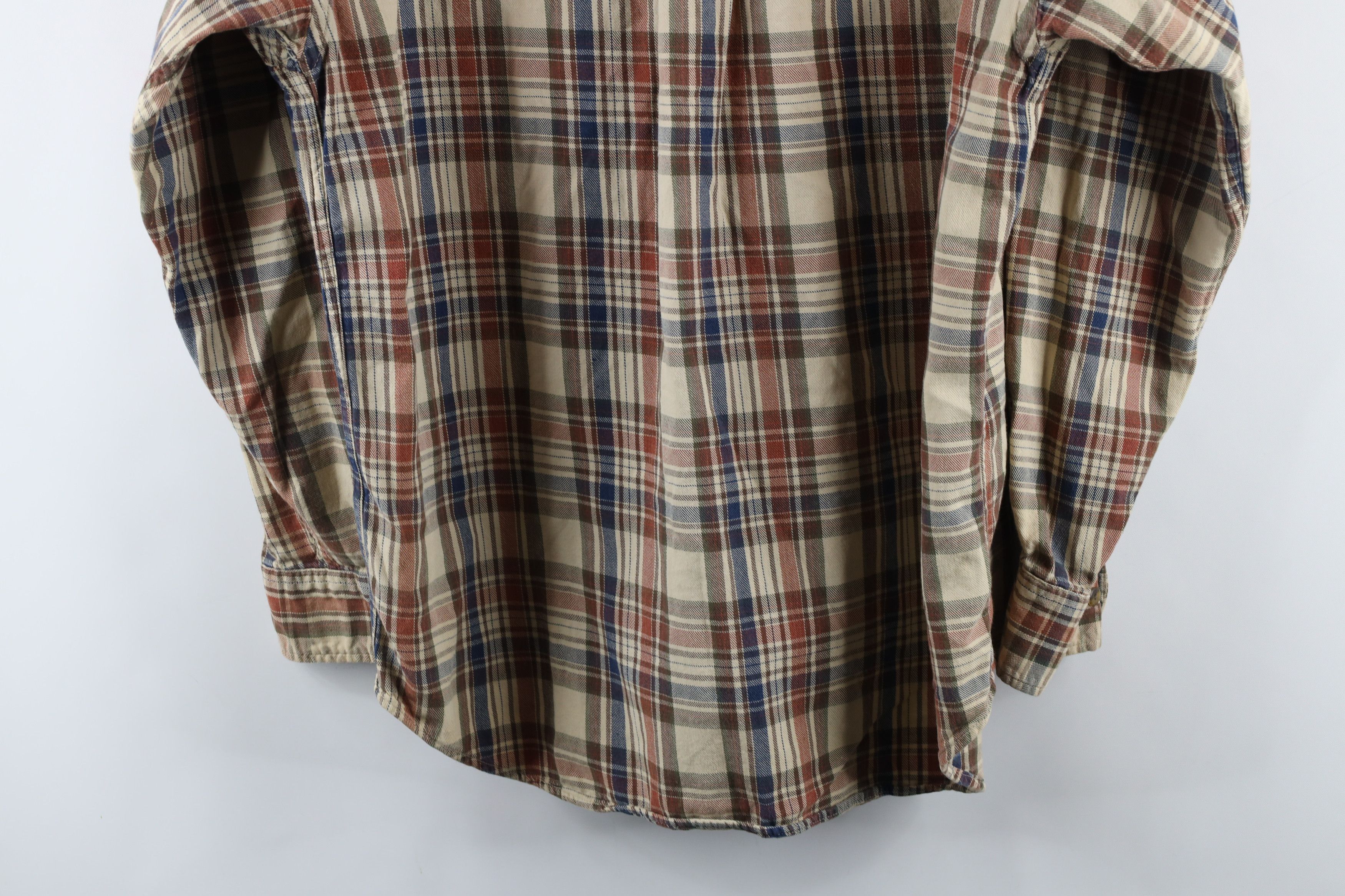 Vintage Vintage 90s Streetwear Flannel Collared Button Shirt Plaid Size US M / EU 48-50 / 2 - 12 Thumbnail