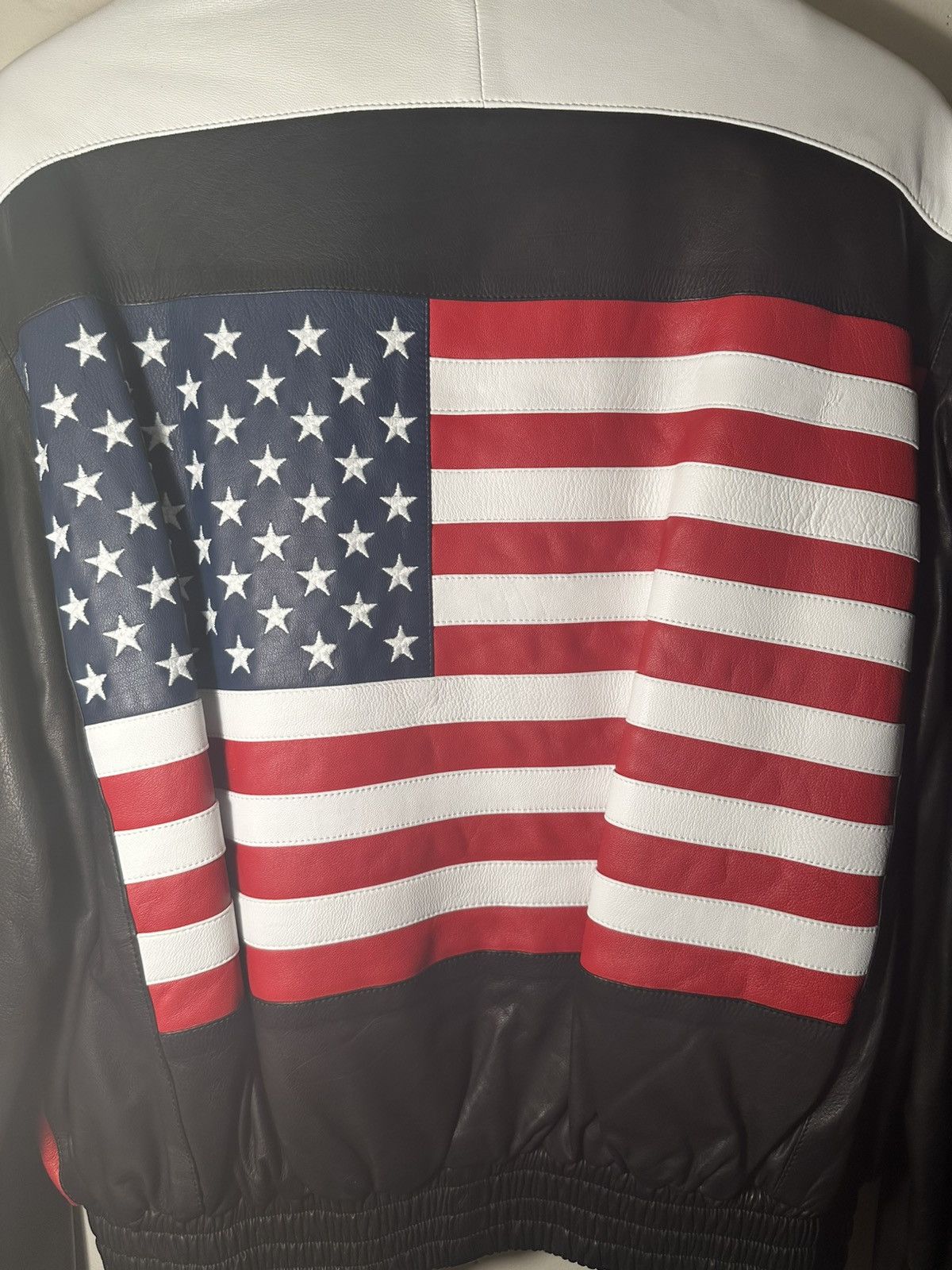Amiri Amiri VINTAGE USA American Flag Leather Jacket Size US XL / EU 56 / 4 - 12 Thumbnail