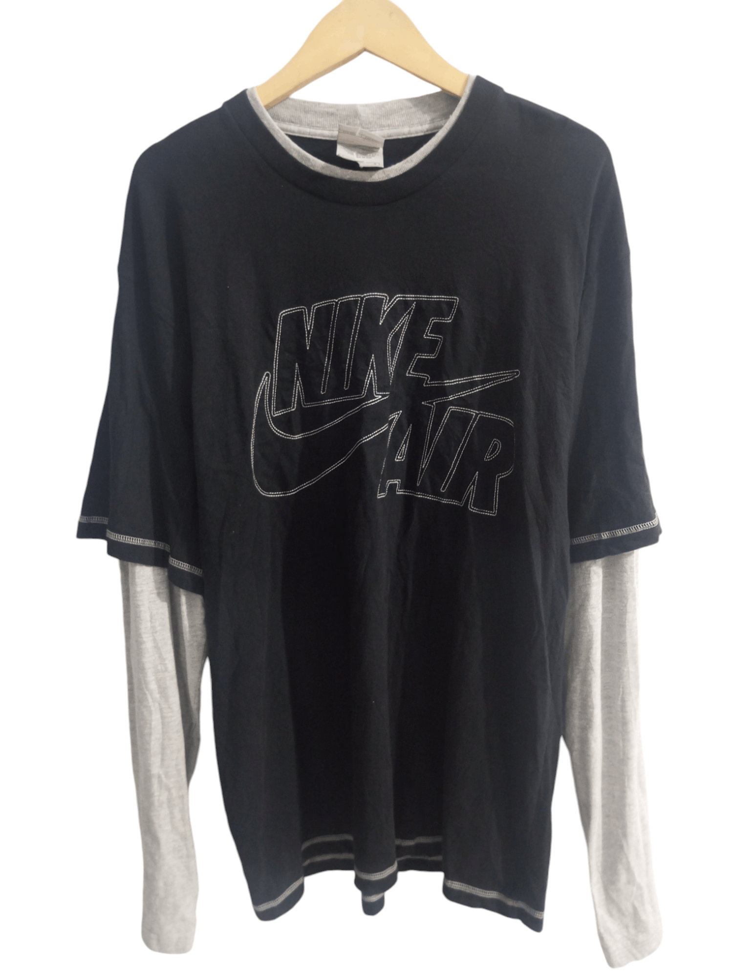 Nike × Vintage Vintage y2k nike double layer long sleeve tshirt