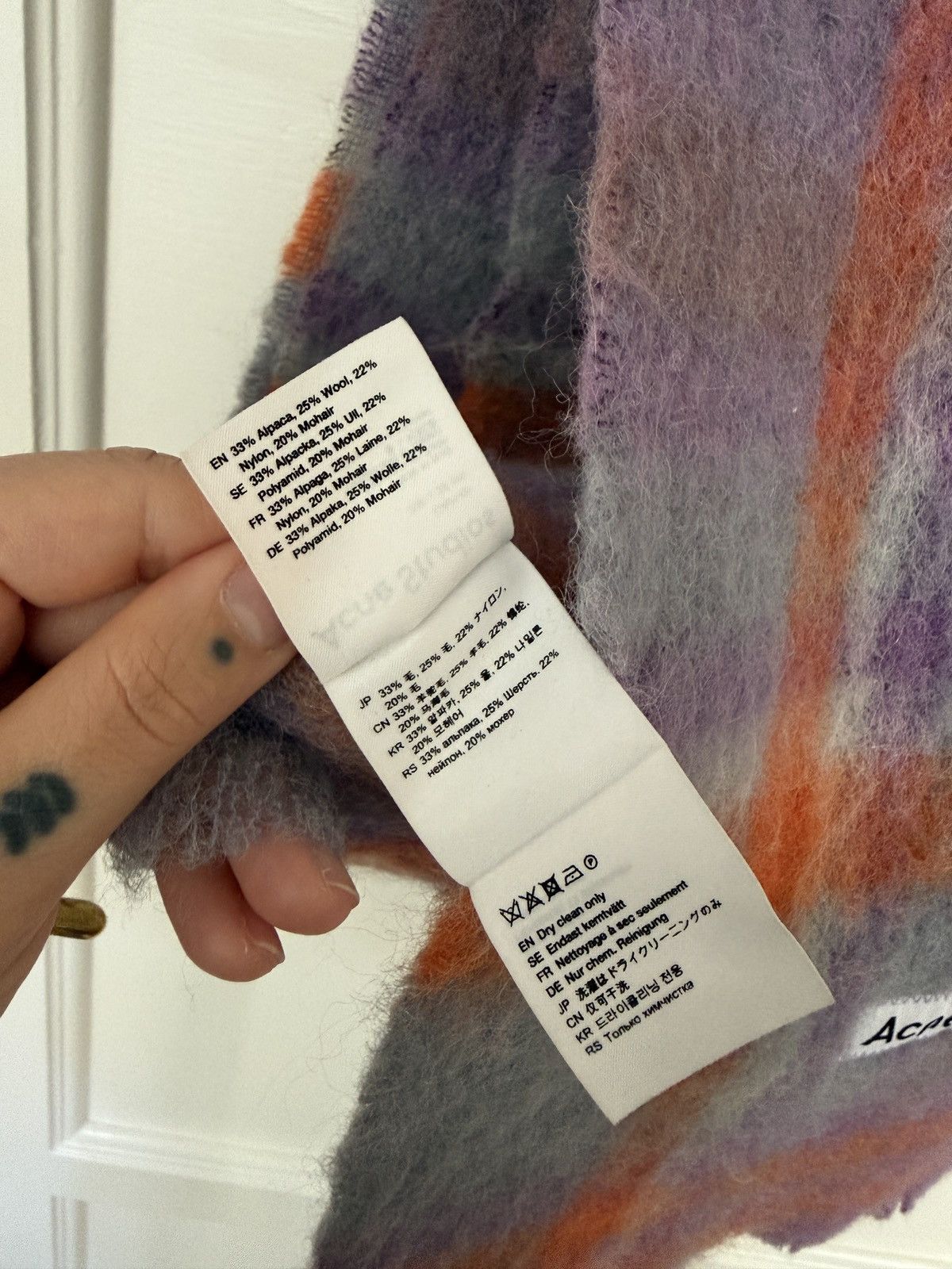 Acne Studios Acne Studios Mohair scarf Size ONE SIZE - 9 Thumbnail
