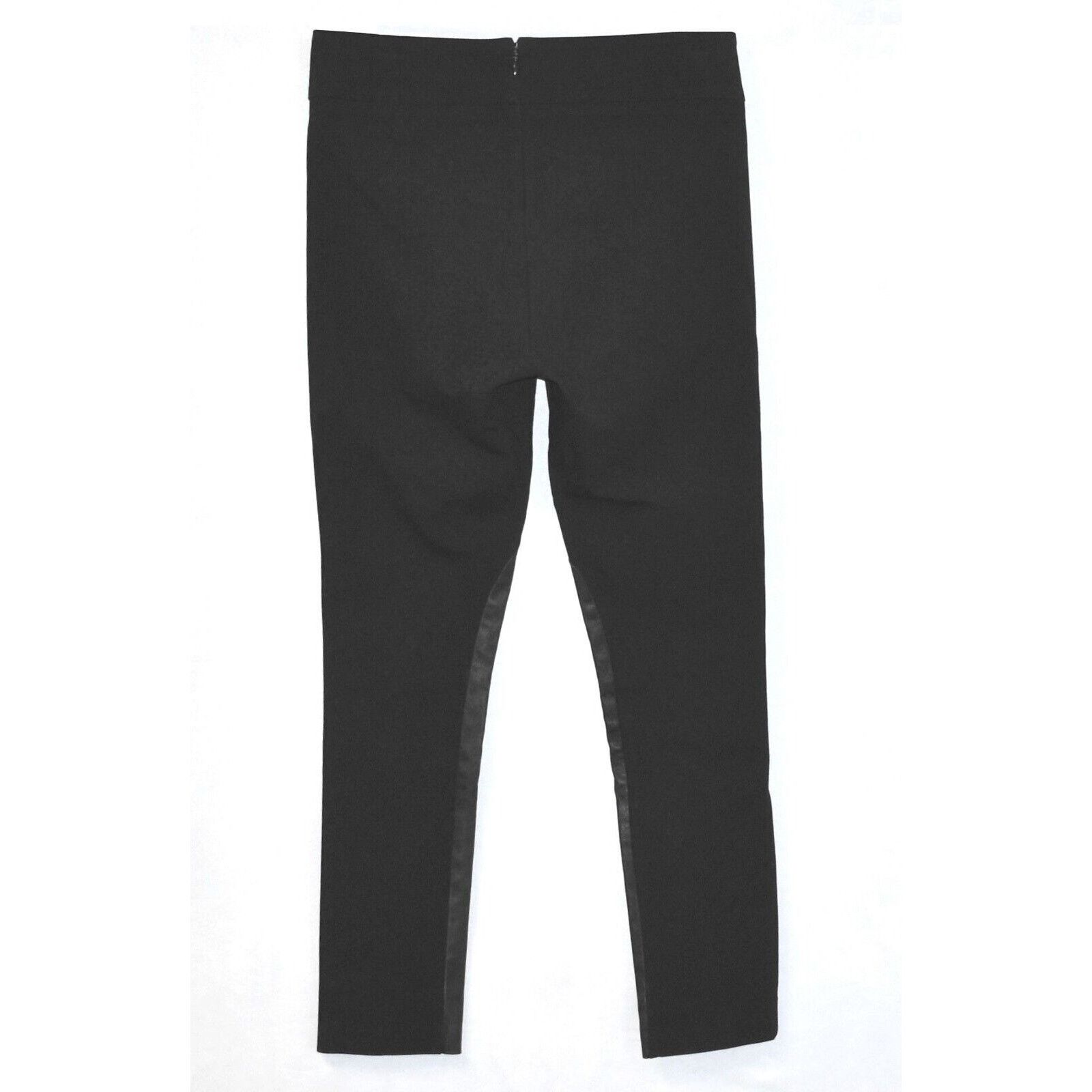 Rag & Bone RAG & BONE Black Stretch Leather Panel Moto Pants Sz 6 $450 Size 28" / US 6 / IT 42 - 2 Thumbnail