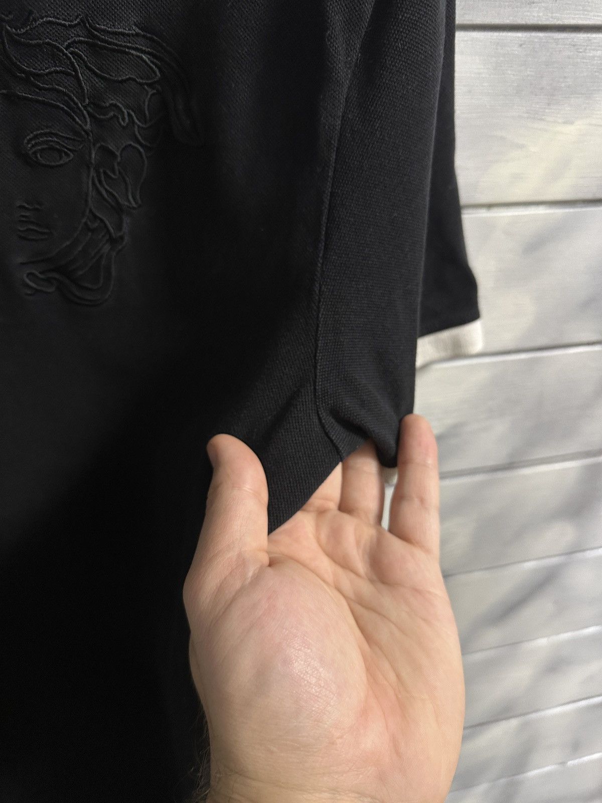 Versace Rare Luxury Polo Versace Medusa Big Logo Size L. Size US L / EU 52-54 / 3 - 5 Thumbnail