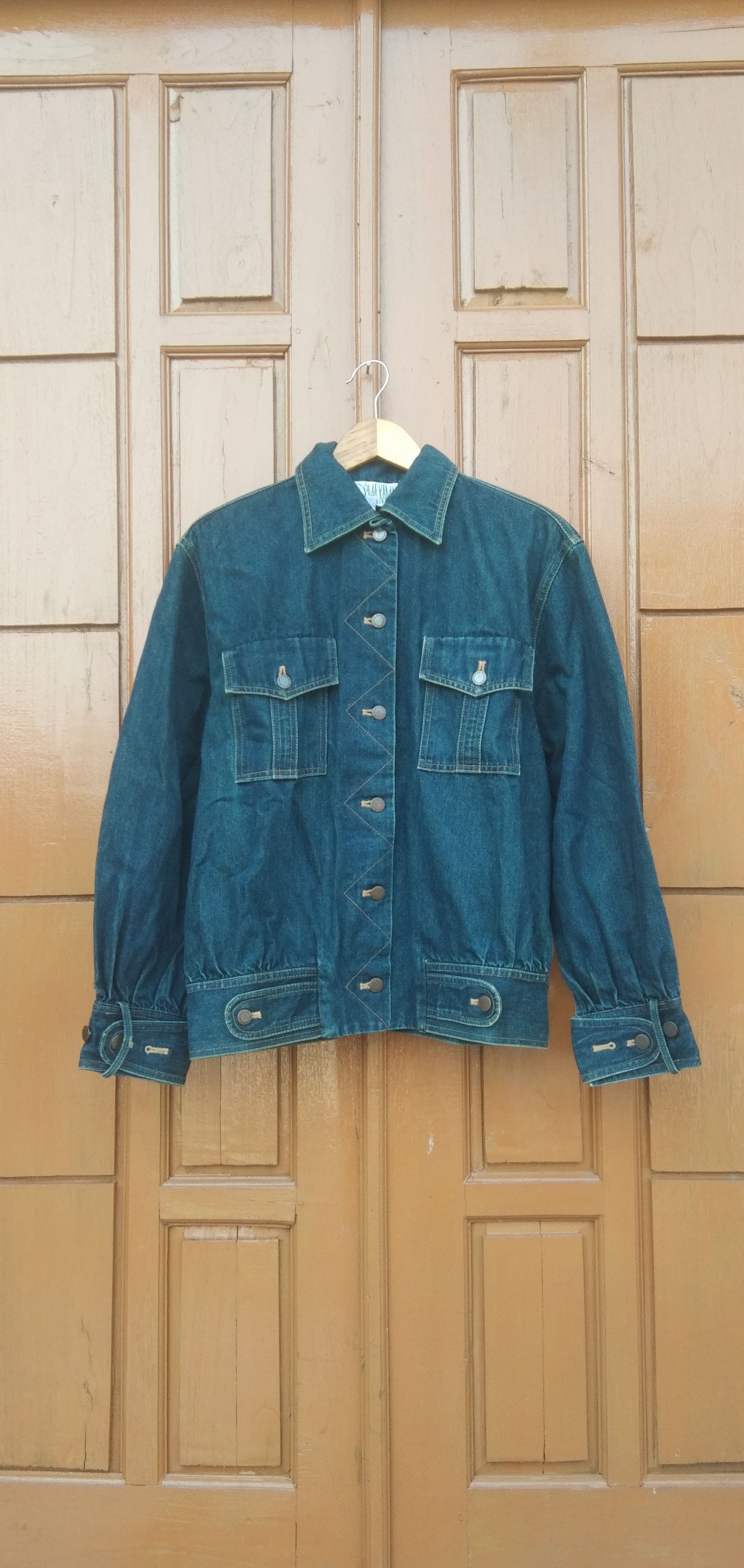 Norma Kamali Vtg Norma kamali denim indigo jacket Size M / US 6-8 / IT 42-44 - 1 Thumbnail