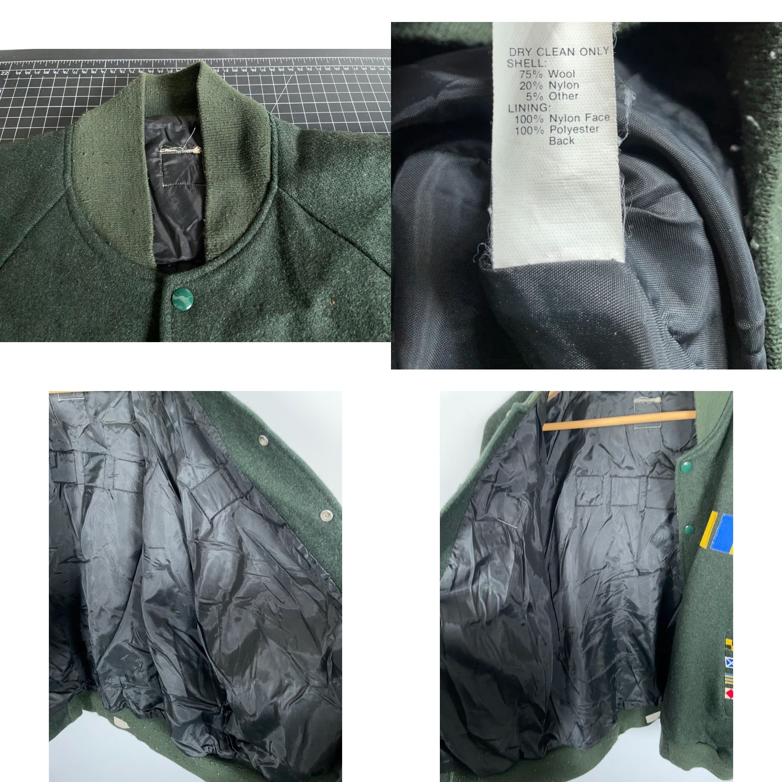 ジャケット・アウター 80s archive gimmick wool bomber jacket 80s archive gimmick wool bomber jacket 【公式通販】
