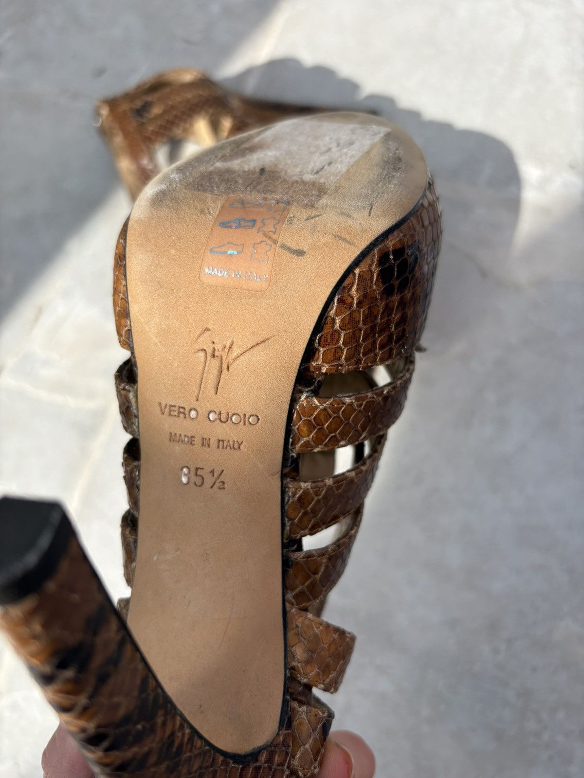 Giuseppe Zanotti Giuseppe zanotti vicini snakeskin heels Size US 6 / IT 36 - 17 Thumbnail