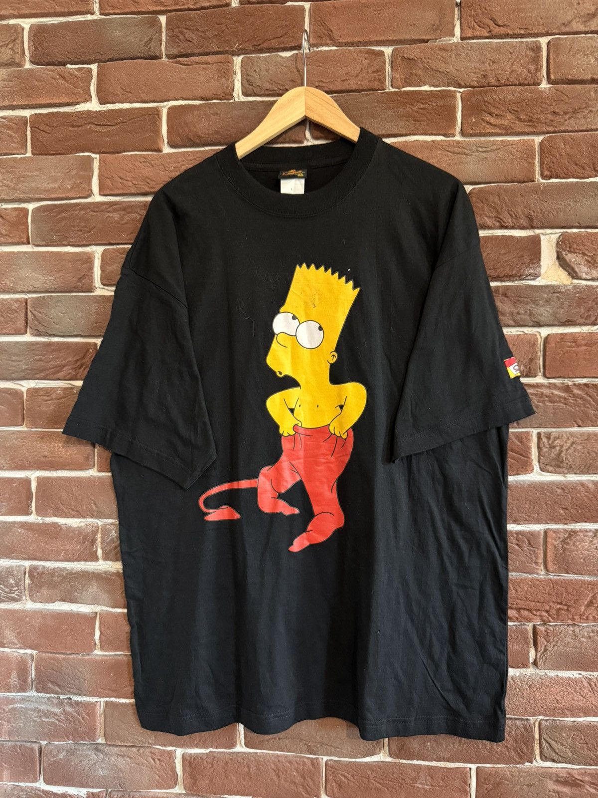 Cartoon Network Vintage 90s Bart Simpson Devil Cartoon Art T-shirt XL black Size US L / EU 52-54 / 3 - 1 Thumbnail