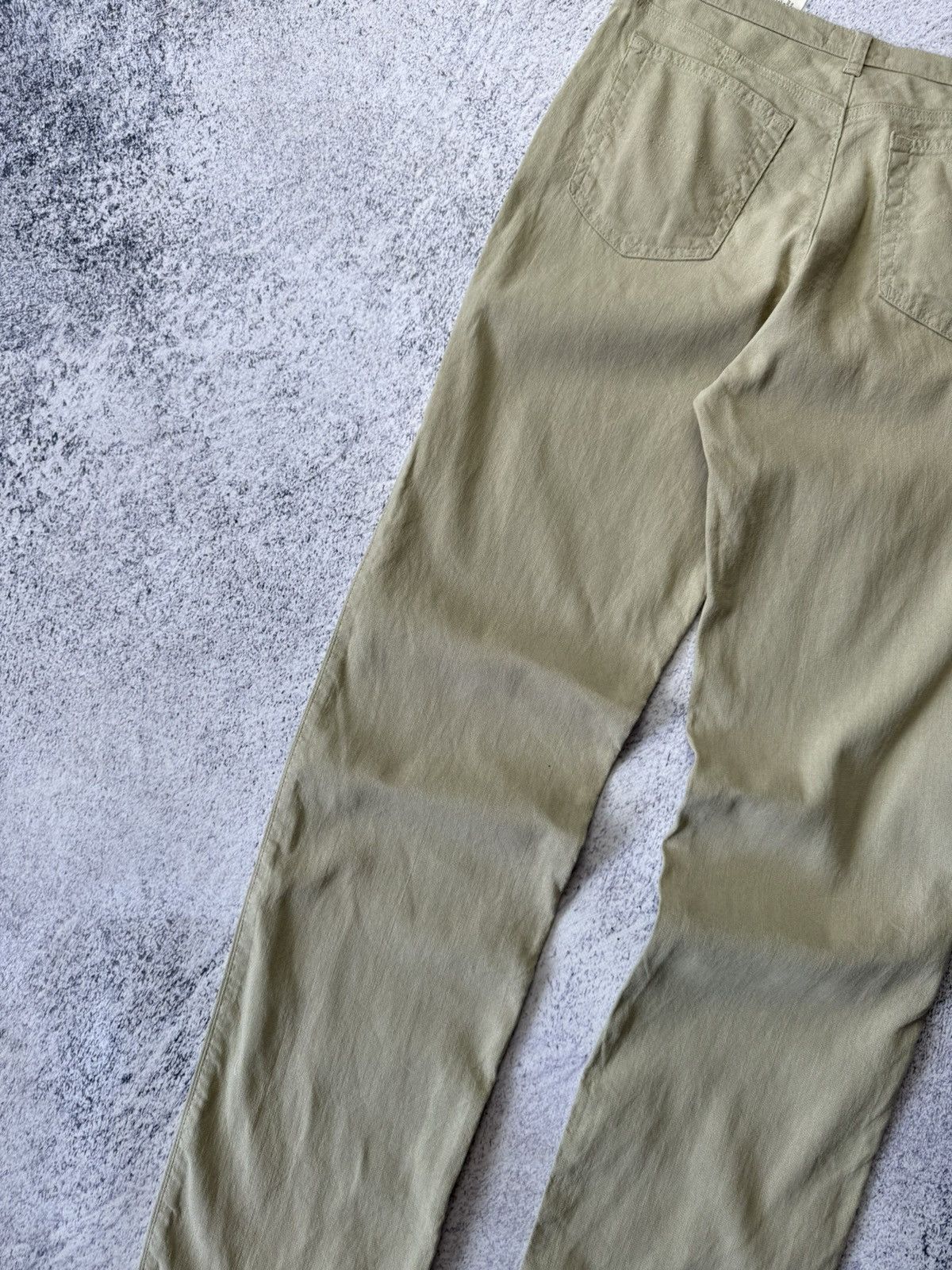 Armani Vintage Armani Jeans Linen Pants Metal Logo Old Money Size US 32 / EU 48 - 7 Thumbnail