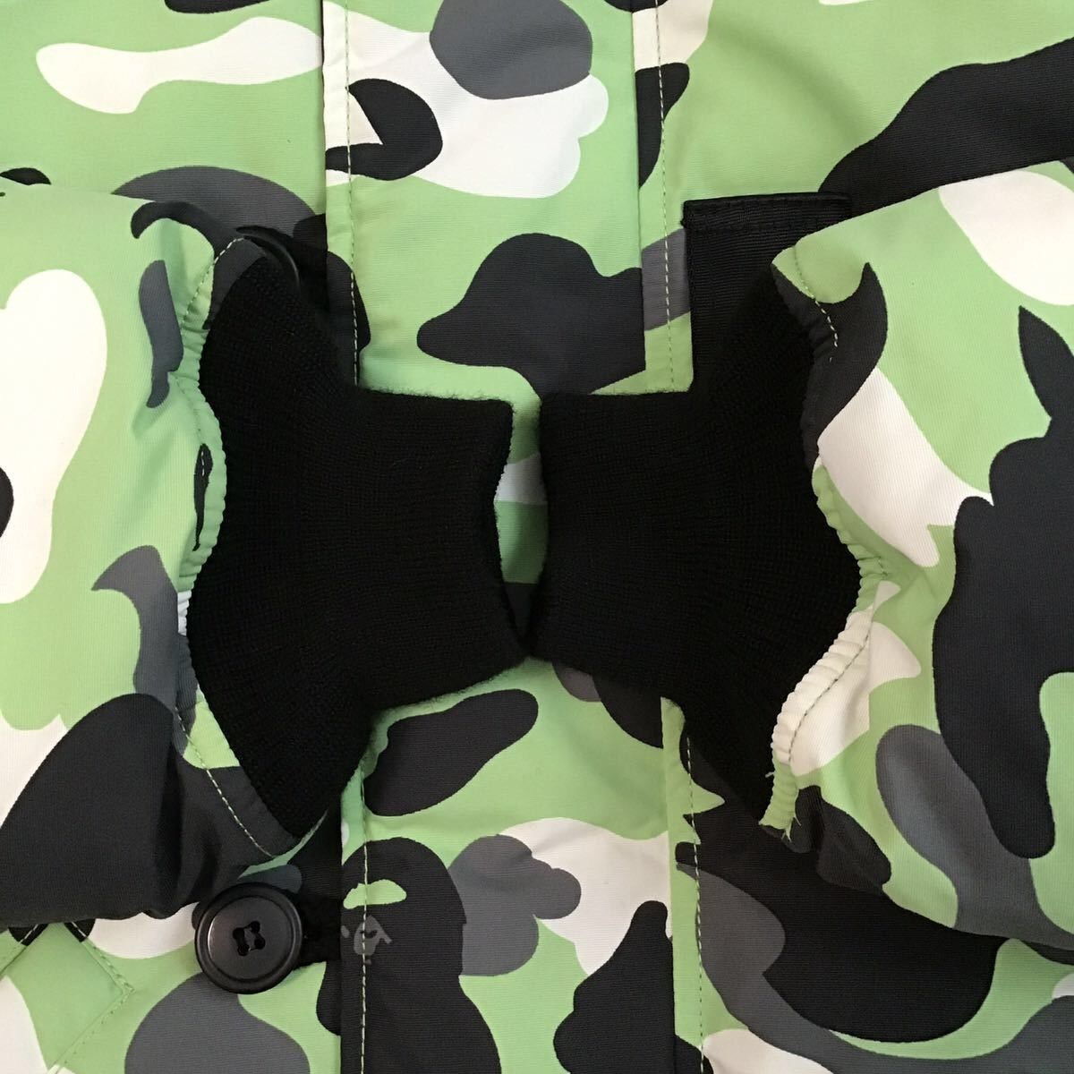 Bape BAPE Fur Down Jacket Warm up camo green a bathing ape Size US L / EU 52-54 / 3 - 6 Thumbnail