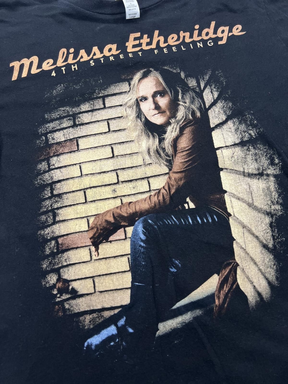 Canvas Melissa Etheridge 4th Street Feeling Tour T-Shirt Large Size ONE SIZE - 2 Thumbnail