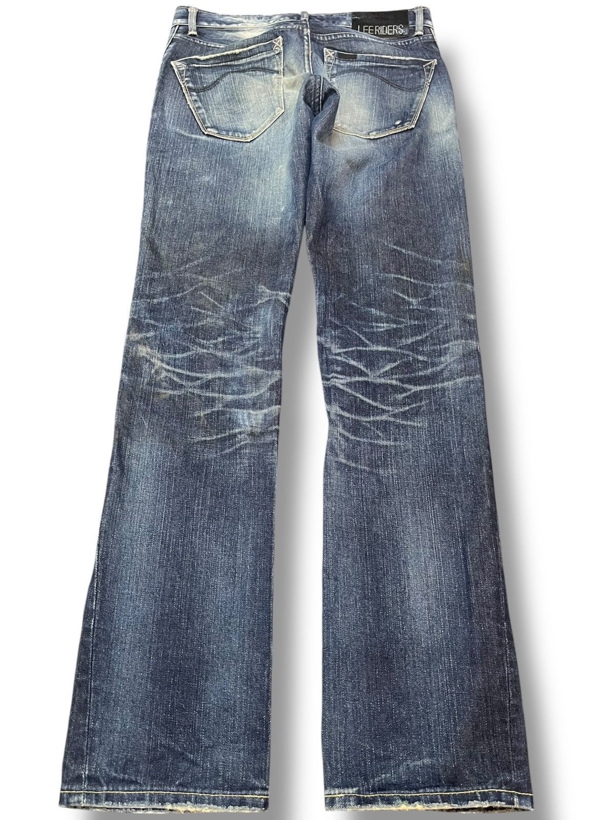 Lee Vintage Lee Riders Faded Honeycomb Distressed Denim Size US 30 / EU 46 - 7 Thumbnail