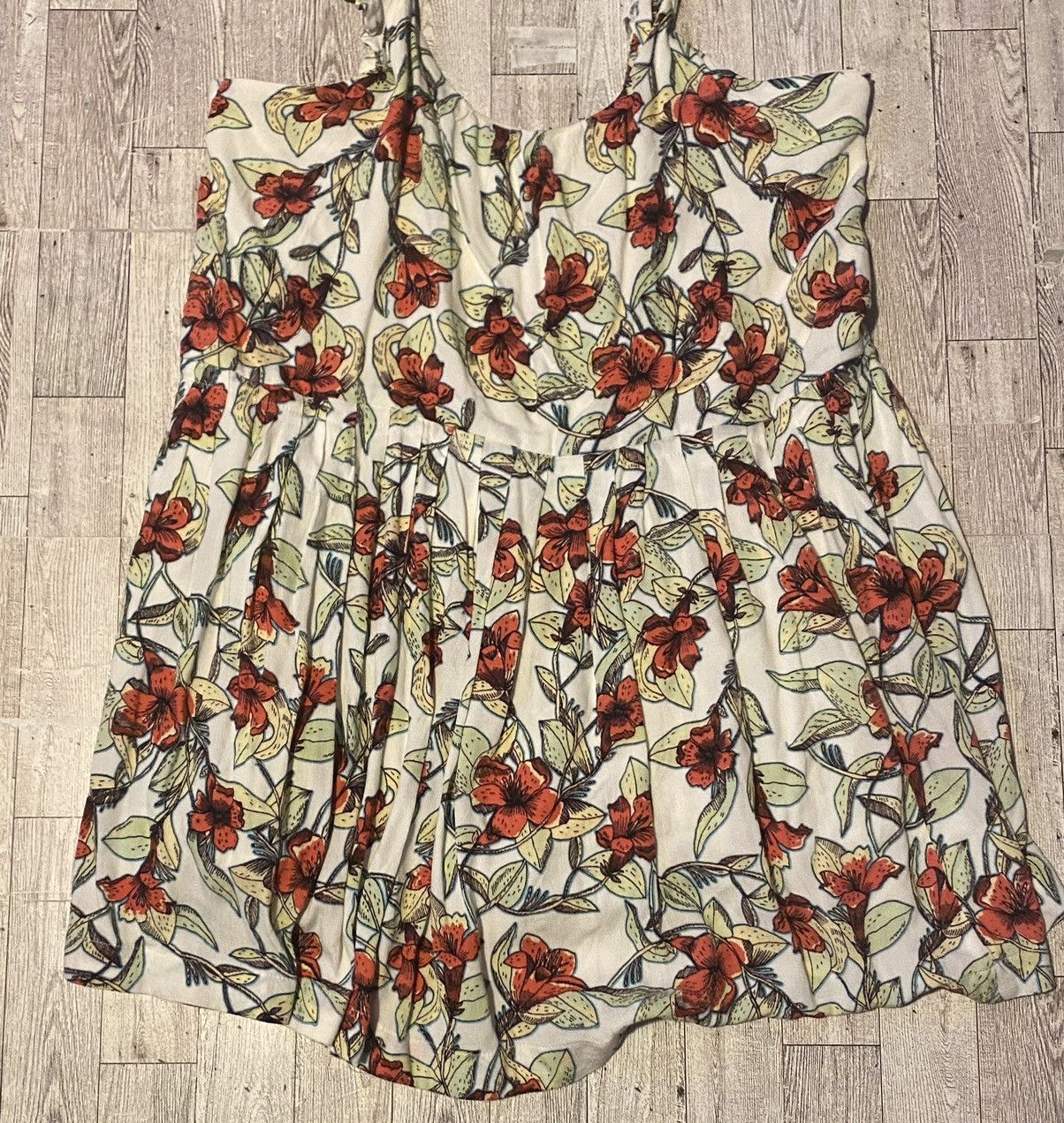 Free People Free People, Flowy, Floral, Ruffled Oversized Mini Sundress Size S / US 4 / IT 40 - 7 Thumbnail