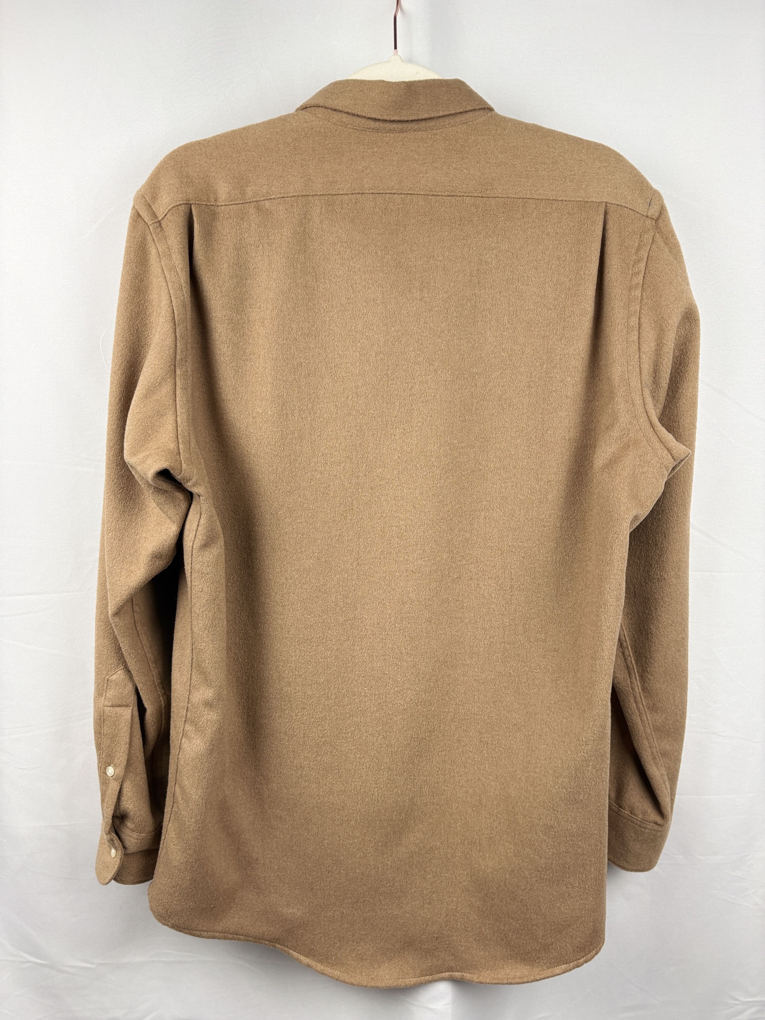 Banana Republic Banana Republic Camel Hair Shirt Jacket Tan Medium Size US M / EU 48-50 / 2 - 2 Thumbnail