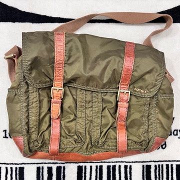 Fossil selling vintage messenger bag