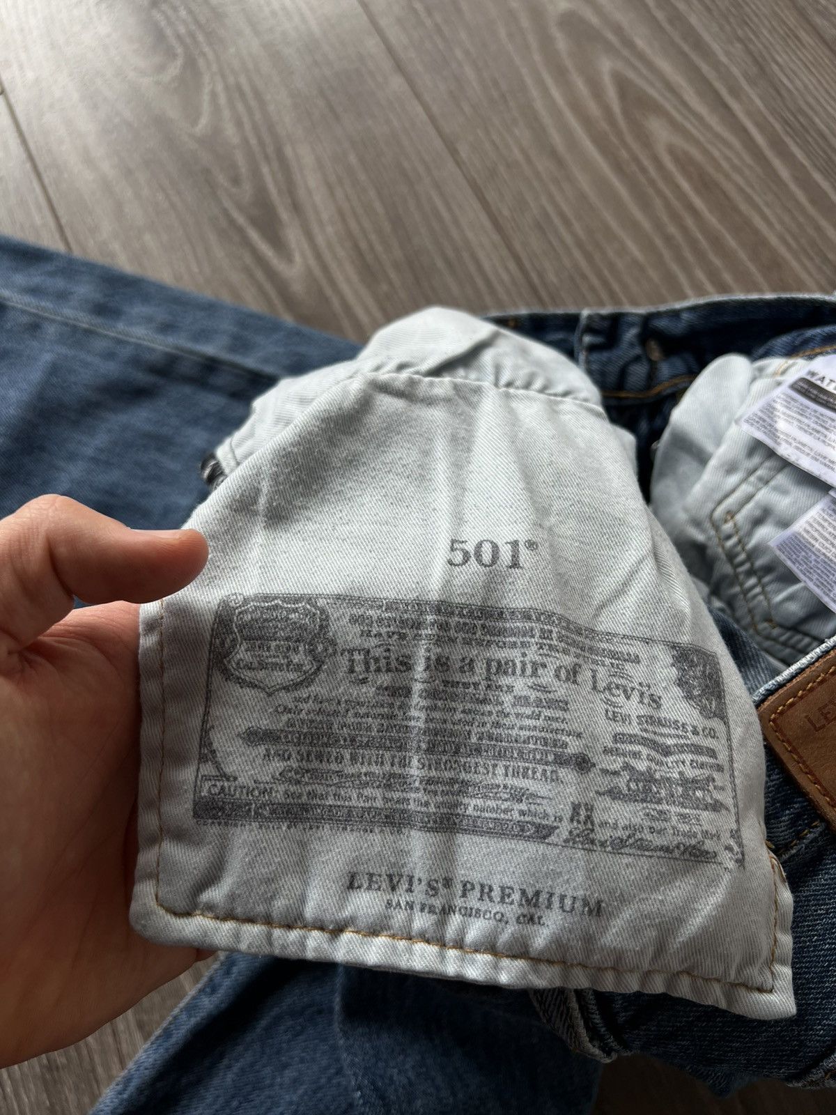 Levi's ‼️LEVIS PREMIUM Quality 501 Salvage DENIM Classic Jeans‼️ Size US 32 / EU 48 - 20 Thumbnail