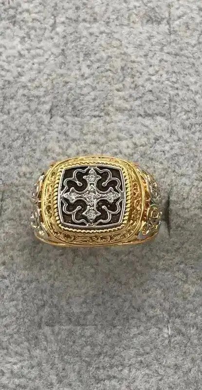 Jewelry × Vintage Punk Carved Pattern Rings Size ONE SIZE - 3 Thumbnail