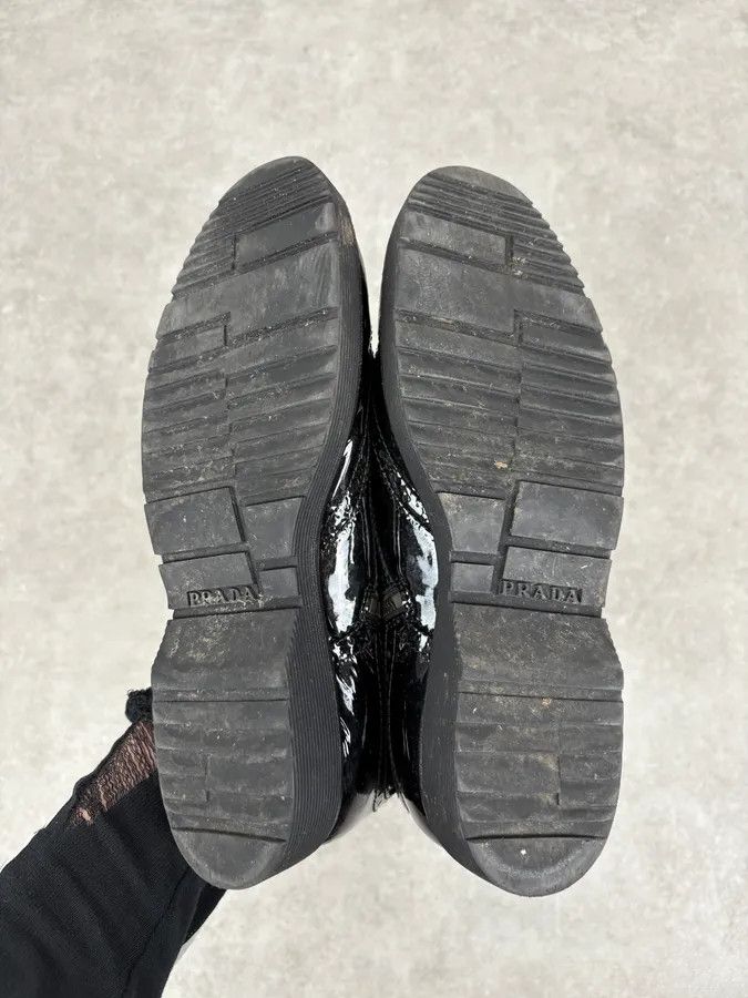 Prada 2000s Prada Black Satin Leather Classy Boots Size US 9 / EU 42 - 5 Thumbnail
