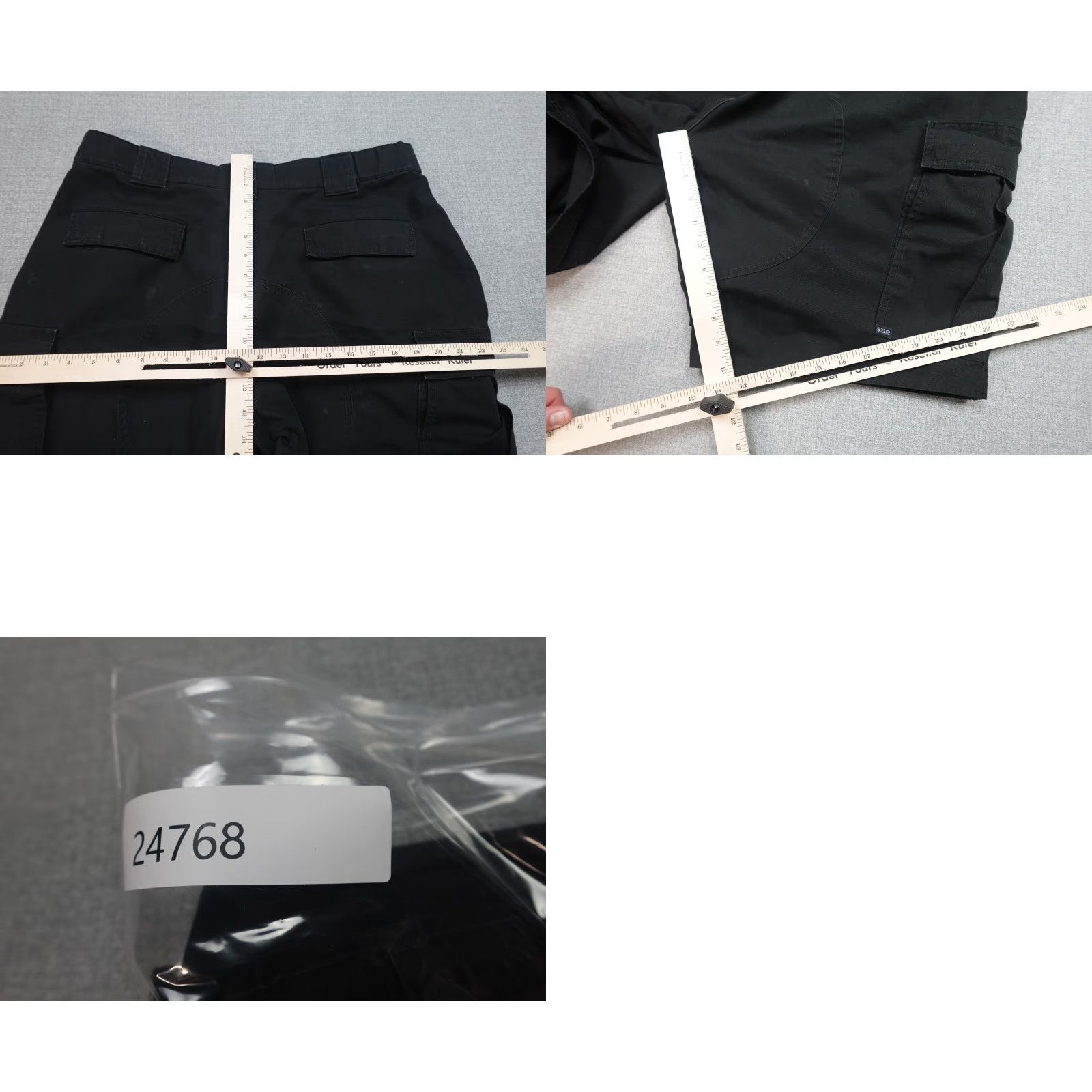 Vintage 5.11 Tactical Cargo Short Mens XL Black Ripstop Cargo Hip Belt Loops 5-Pocket Design Outdoor Outdoor Mens XL Black Size US 36 / EU 52 - 8 Thumbnail