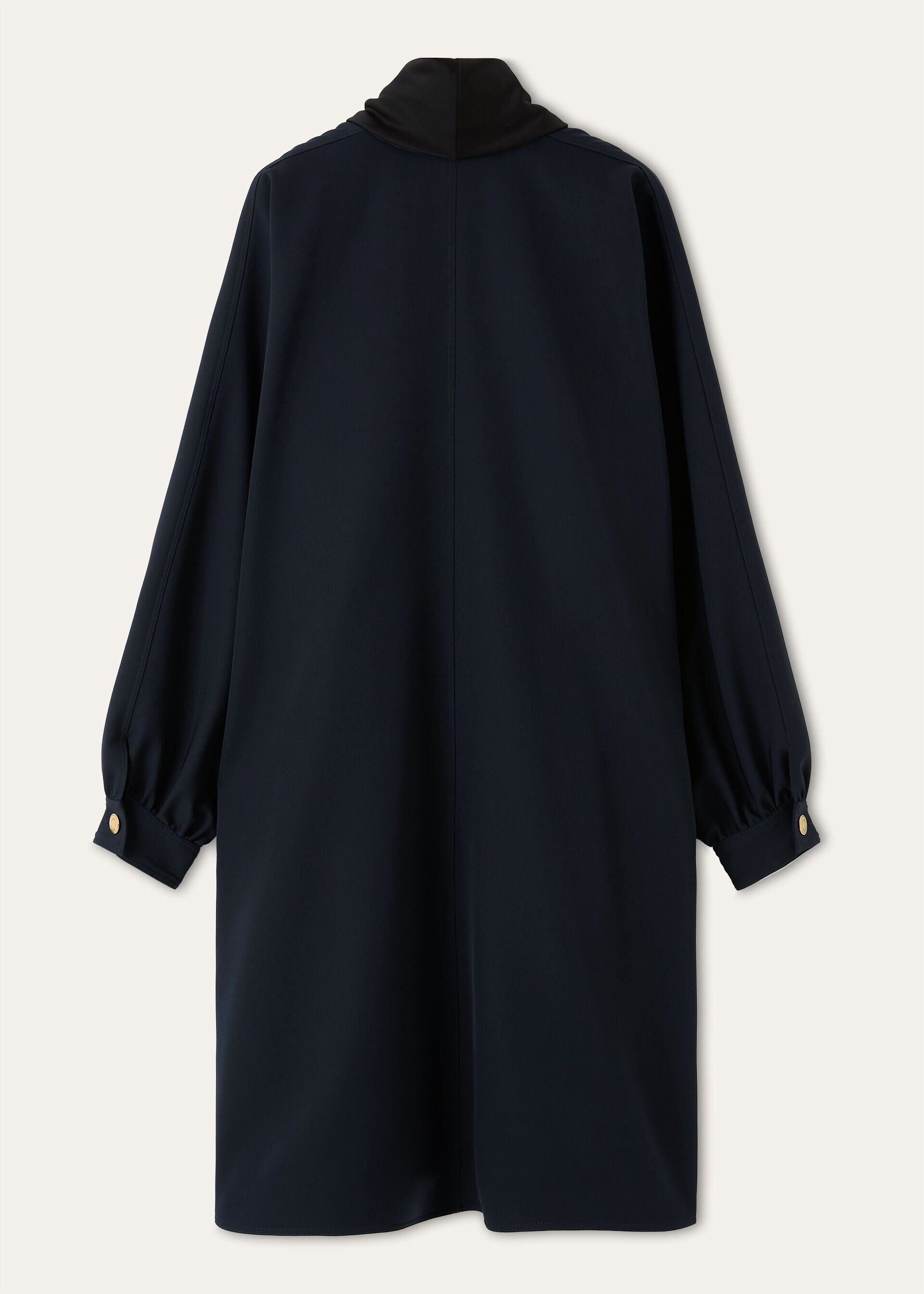 Loro Piana os11x0326 FAQ5870 Ibel Coat in Blue Navy/Black Size XS / US 0-2 / IT 36-38 - 6 Thumbnail